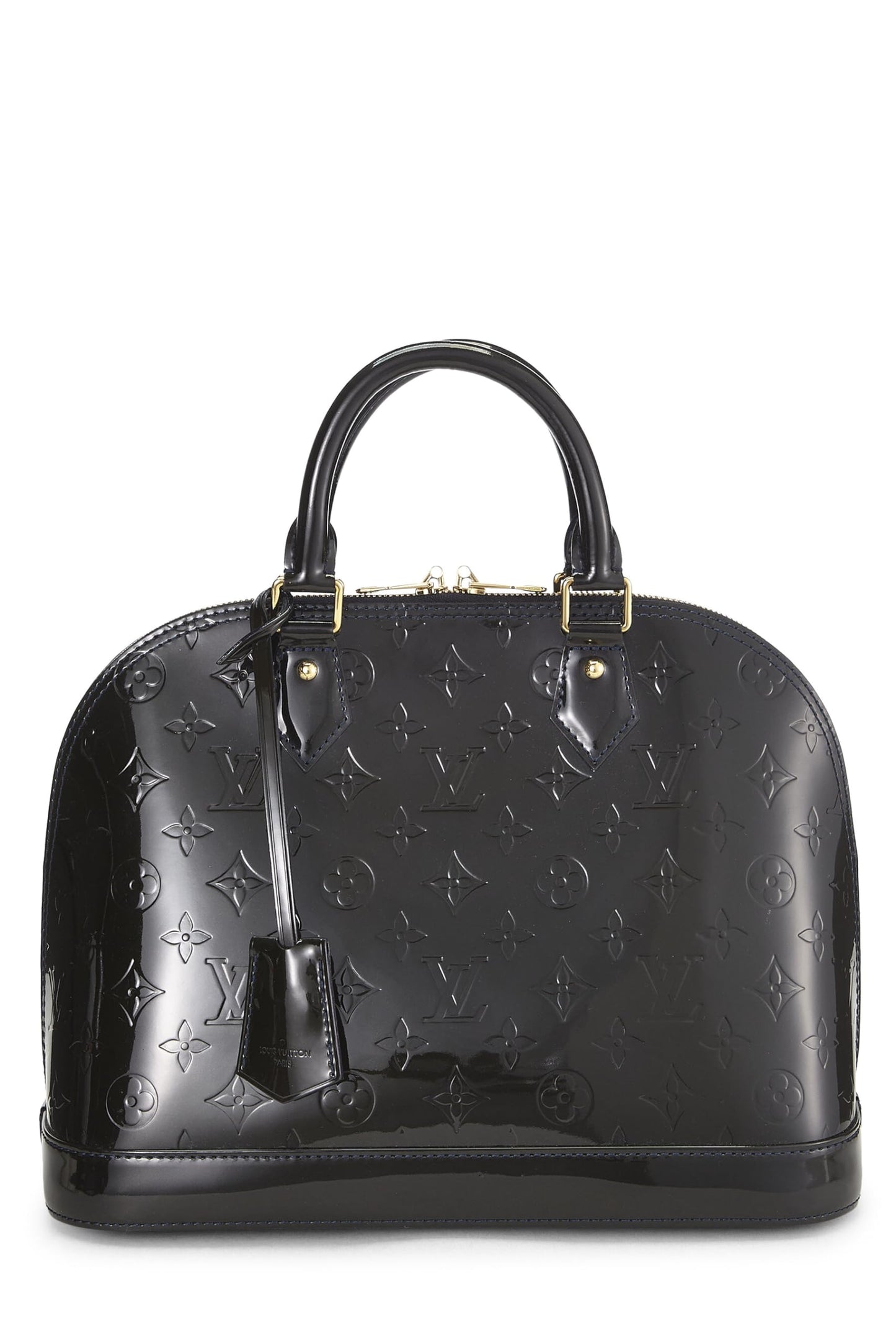Louis Vuitton,  Blue Infini Monogram Vernis Alma PM NM, Navy