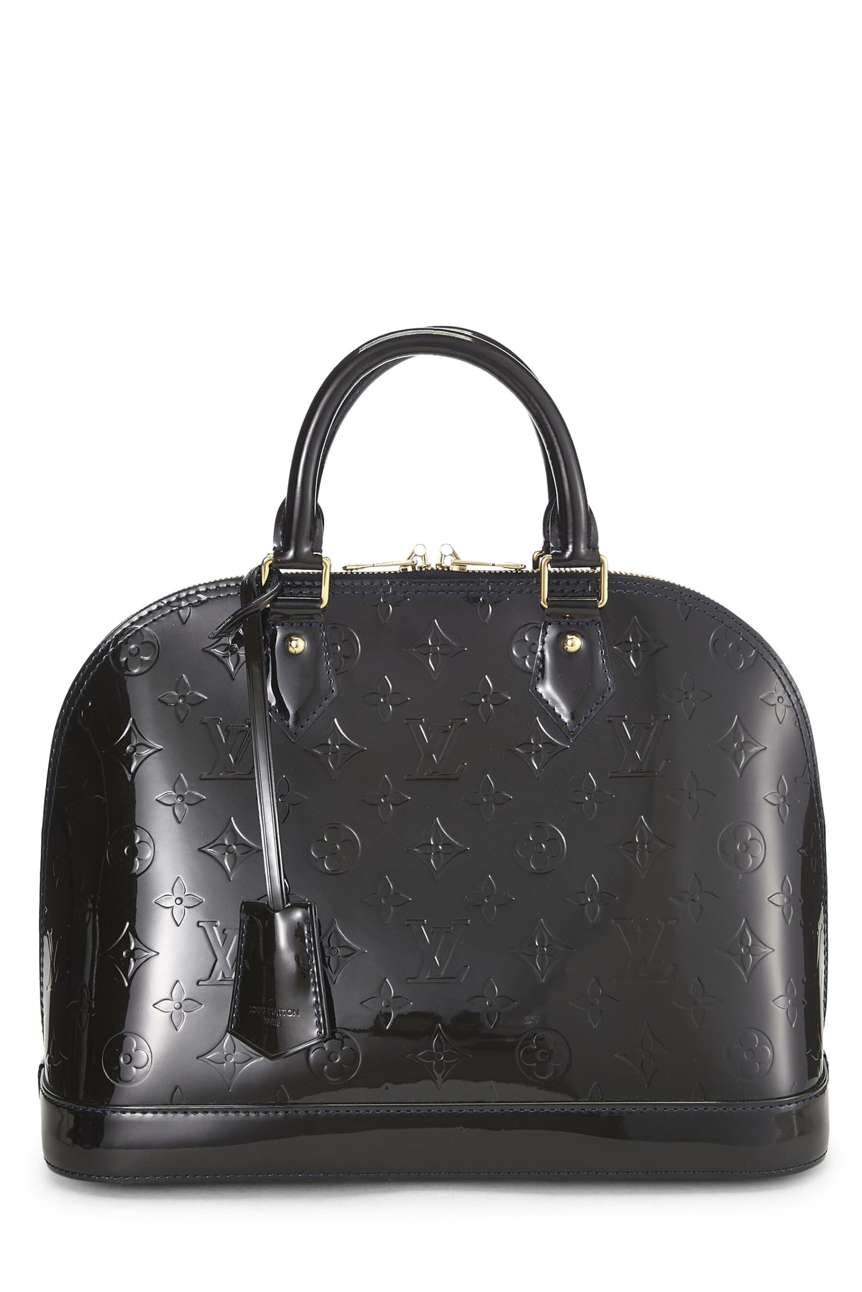 Louis Vuitton,  Blue Infini Monogram Vernis Alma PM NM, Navy