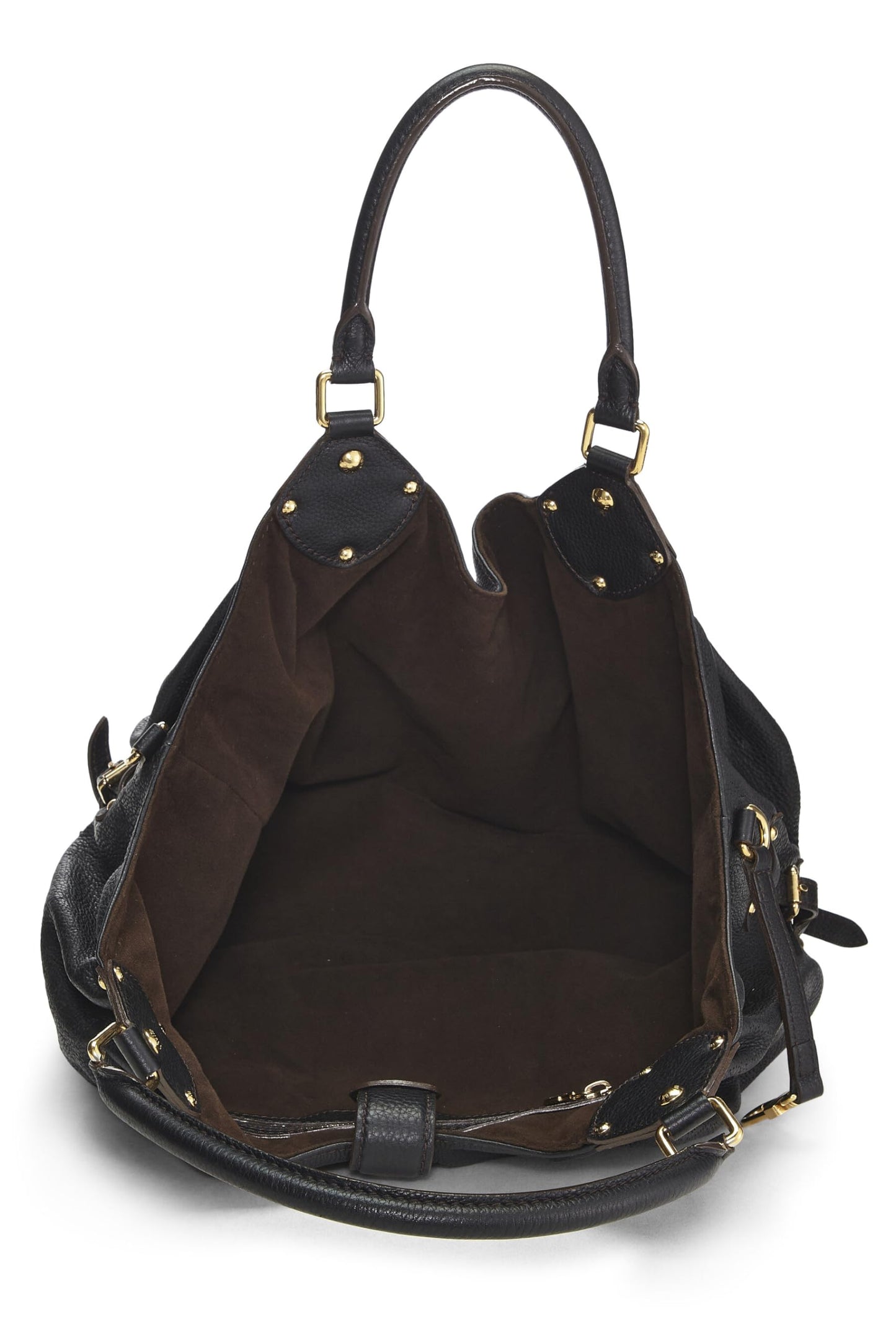 Louis Vuitton,  Black Monogram Mahina Large, Black