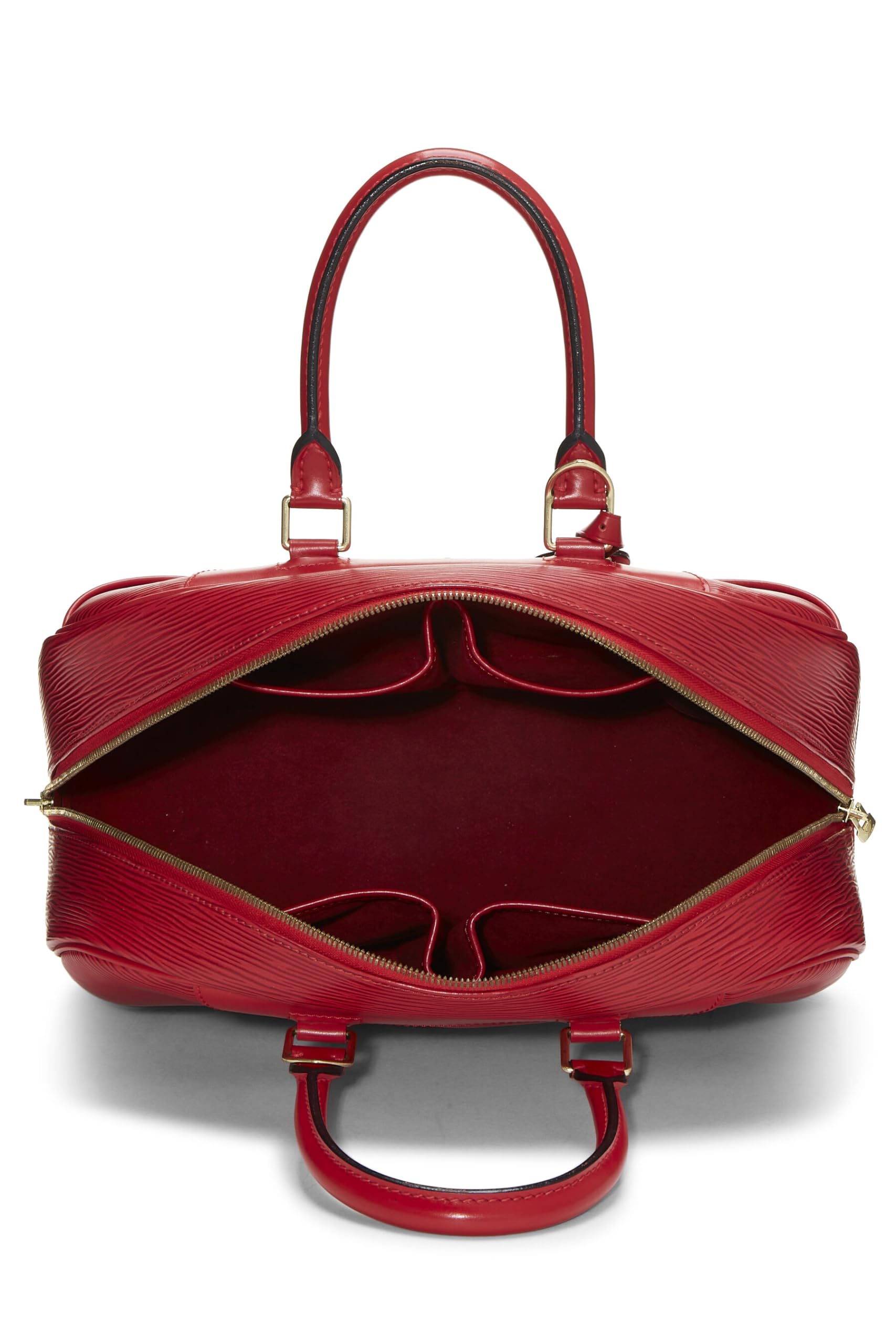 Louis Vuitton,  Red Epi Leather Deauville, Red