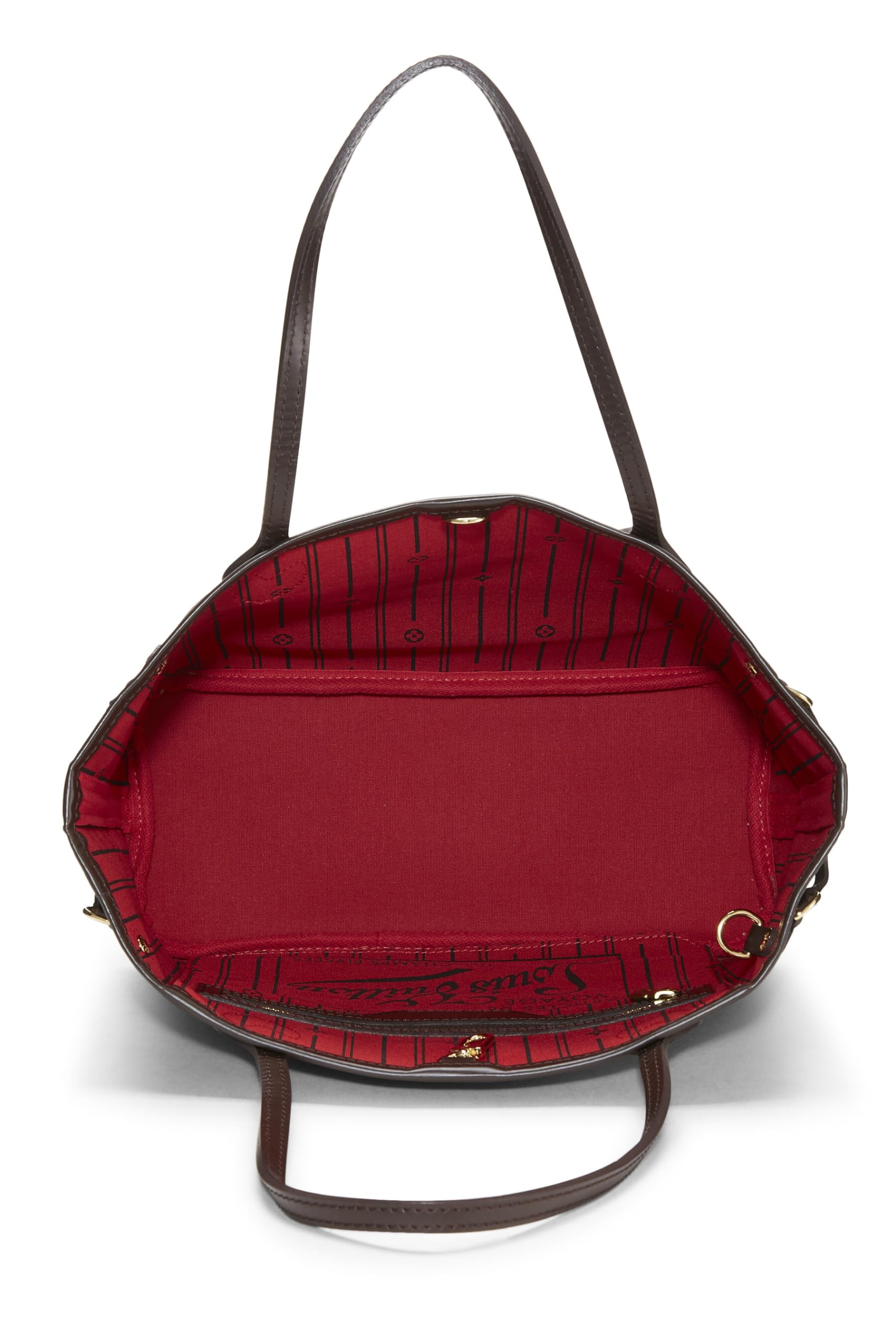 Louis Vuitton,  Damier Ebene Neverfull PM, Brown