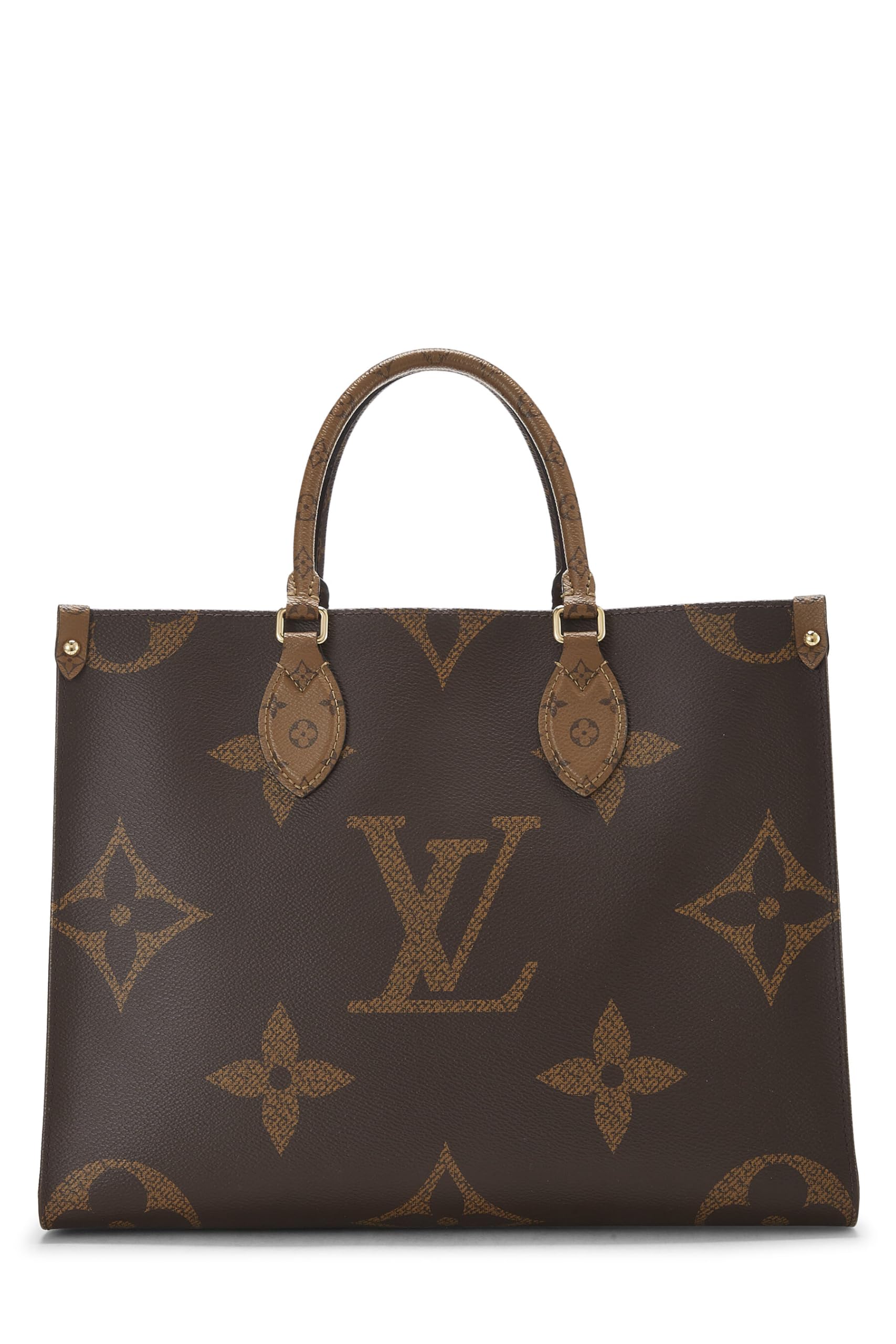 Louis Vuitton,  Brown Giant Monogram On The Go MM, Brown