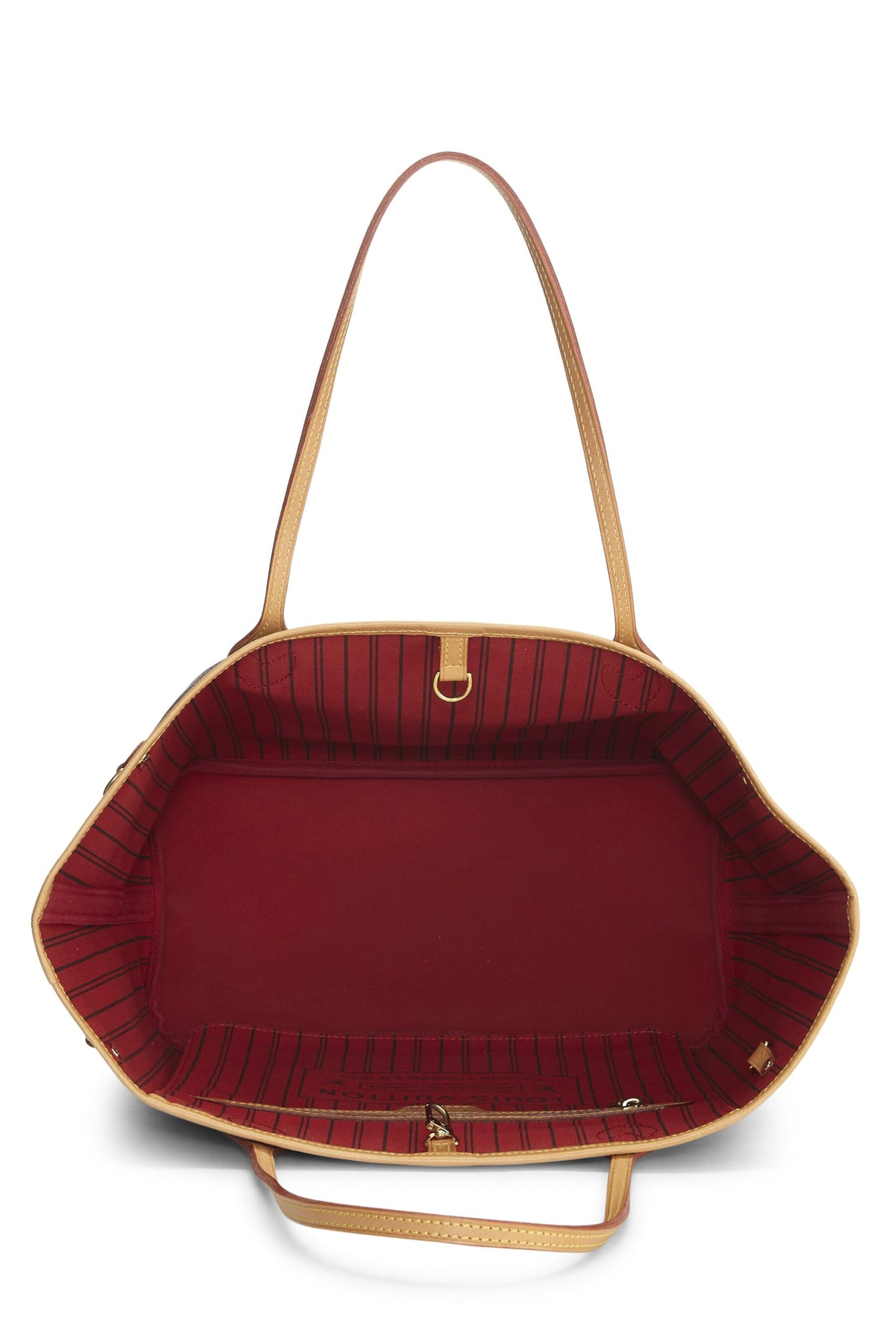 Louis Vuitton,  Red Monogram Canvas Neverfull MM, Red