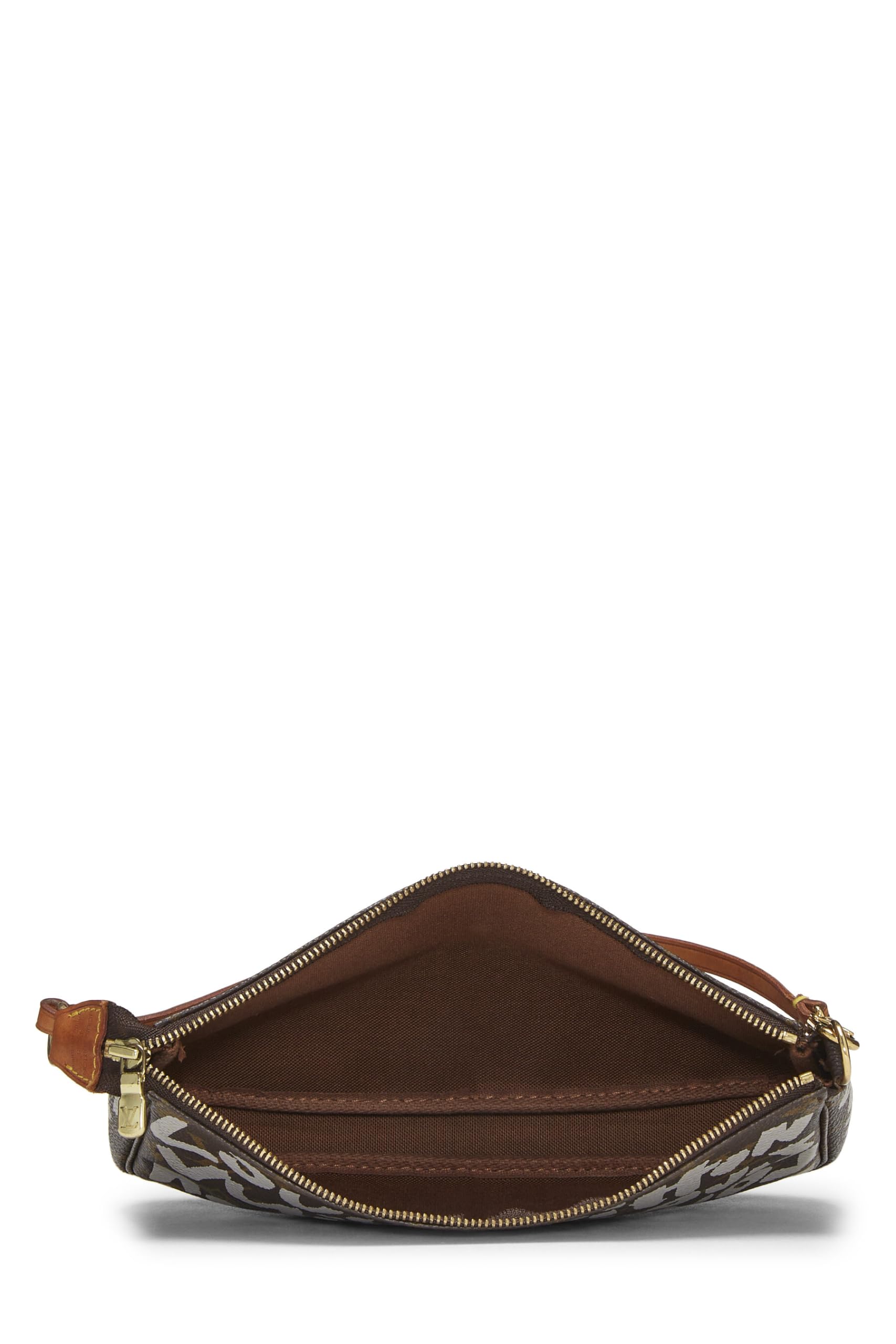 Louis Vuitton,  Stephen Spro  x Louis Vuitton Grey Monogram Graffiti Pochette Accessories, Grey