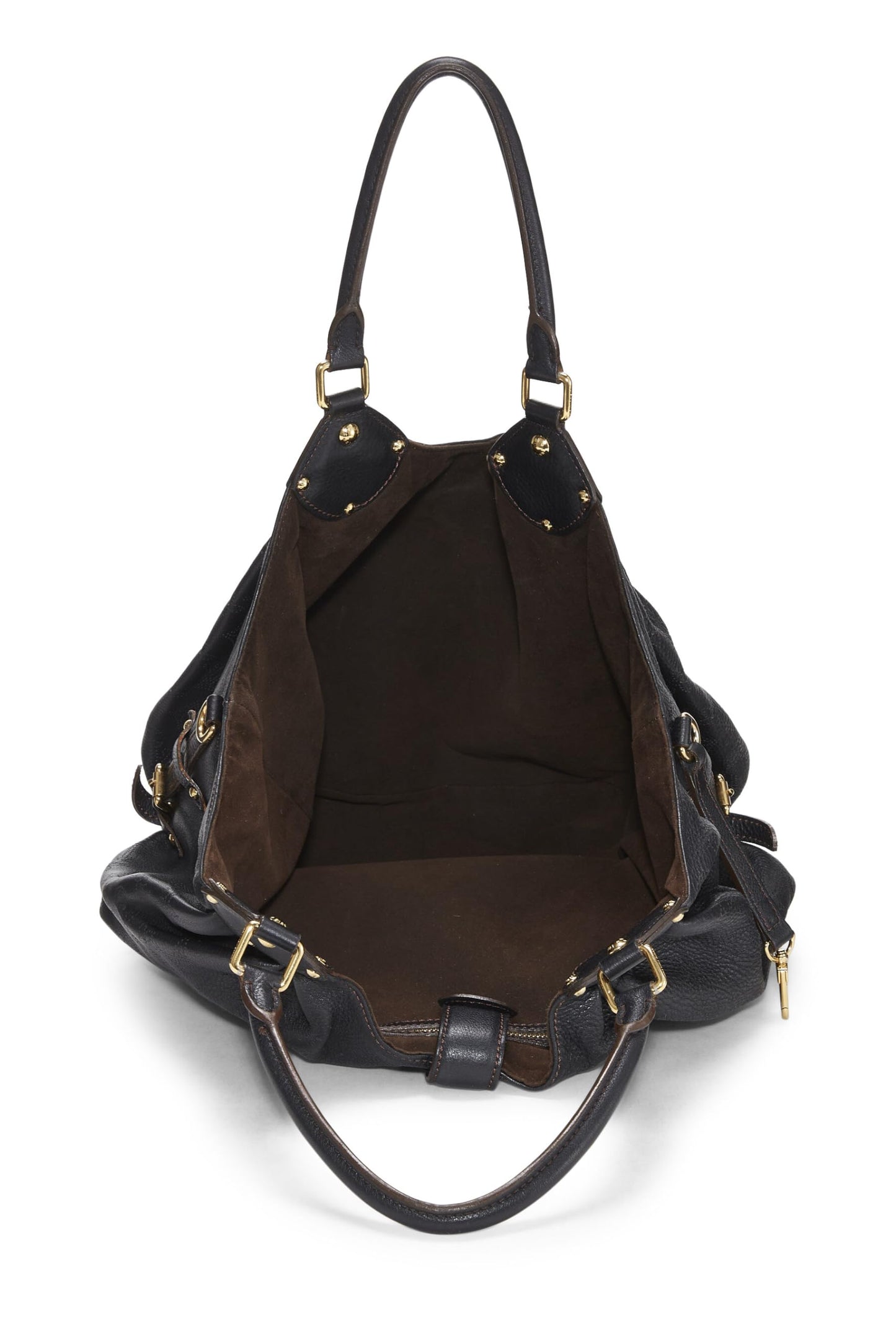 Louis Vuitton,  Black Monogram Mahina Large, Black