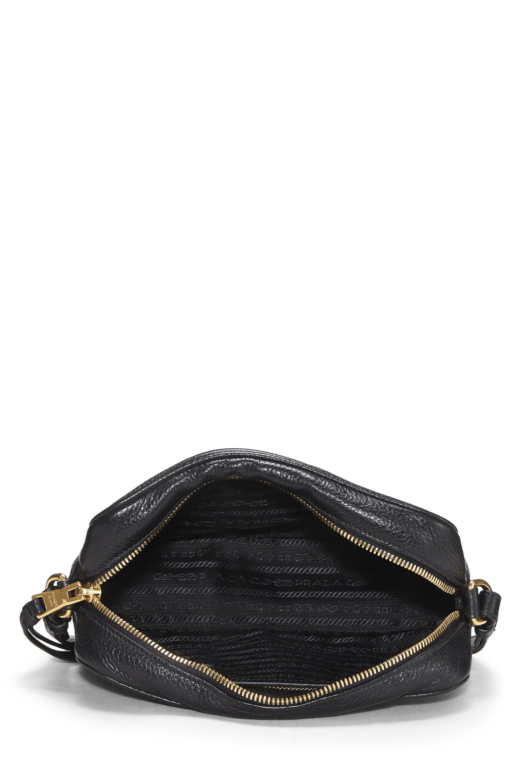Prada Daino Camera Bag Vitello Black Crossbody Bag Camera Bag Black