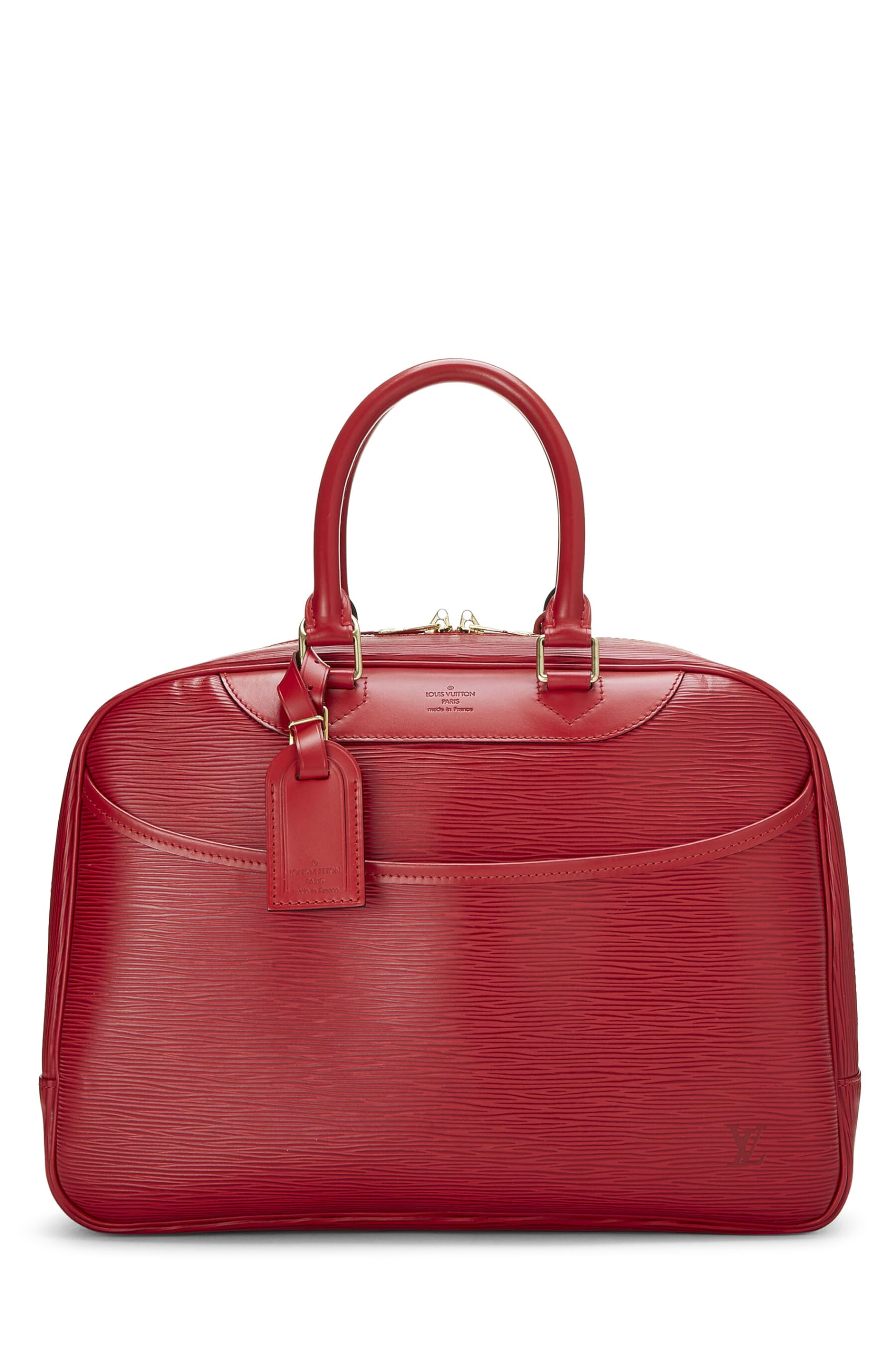 Louis Vuitton,  Red Epi Leather Deauville, Red