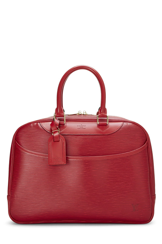 Louis Vuitton,  Red Epi Leather Deauville, Red
