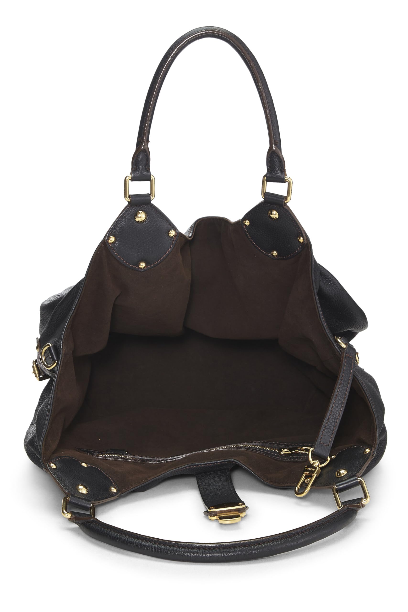 Louis Vuitton,  Black Monogram Mahina Large, Black