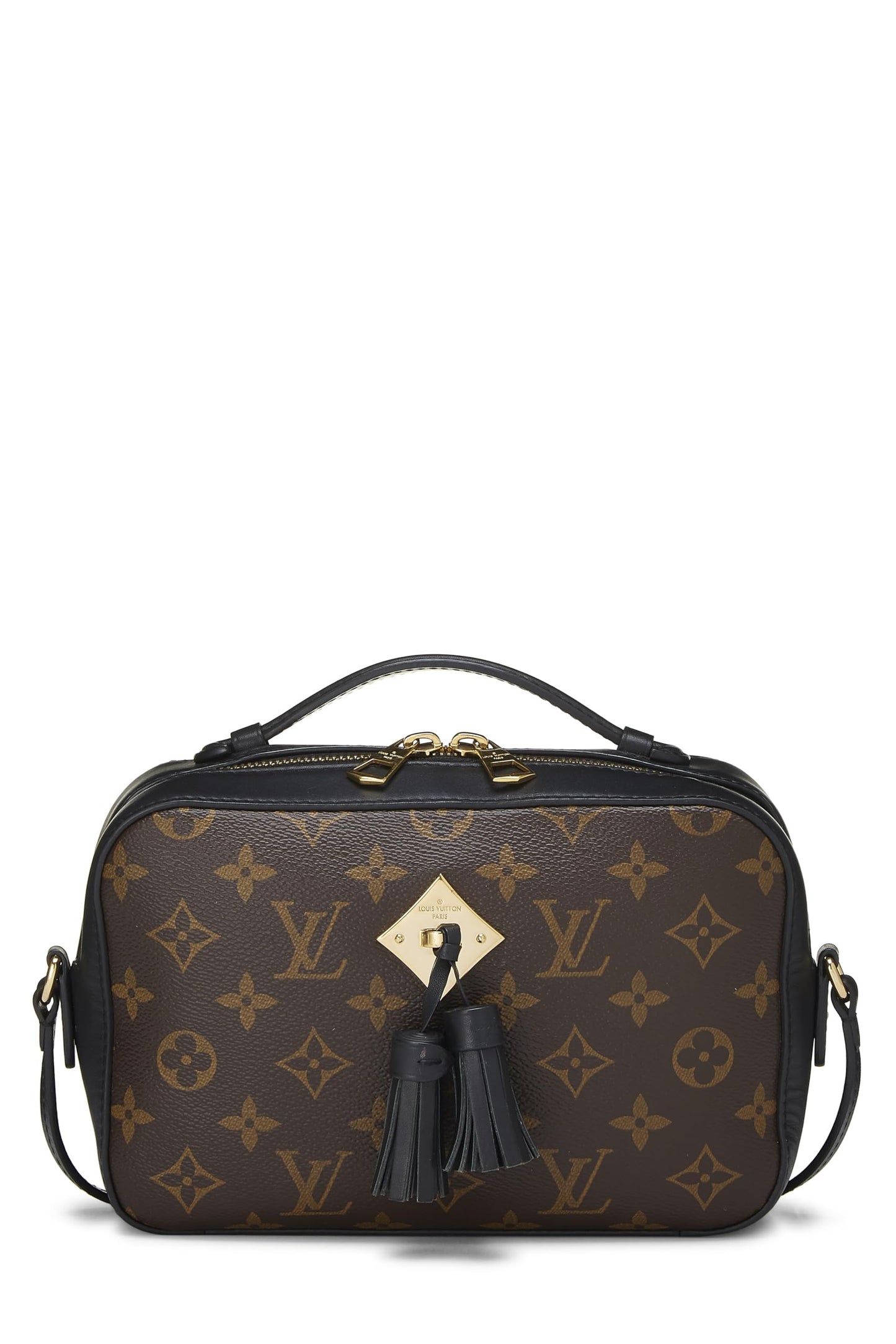 Louis Vuitton,  Black Monogram Canvas Saintonge, Black