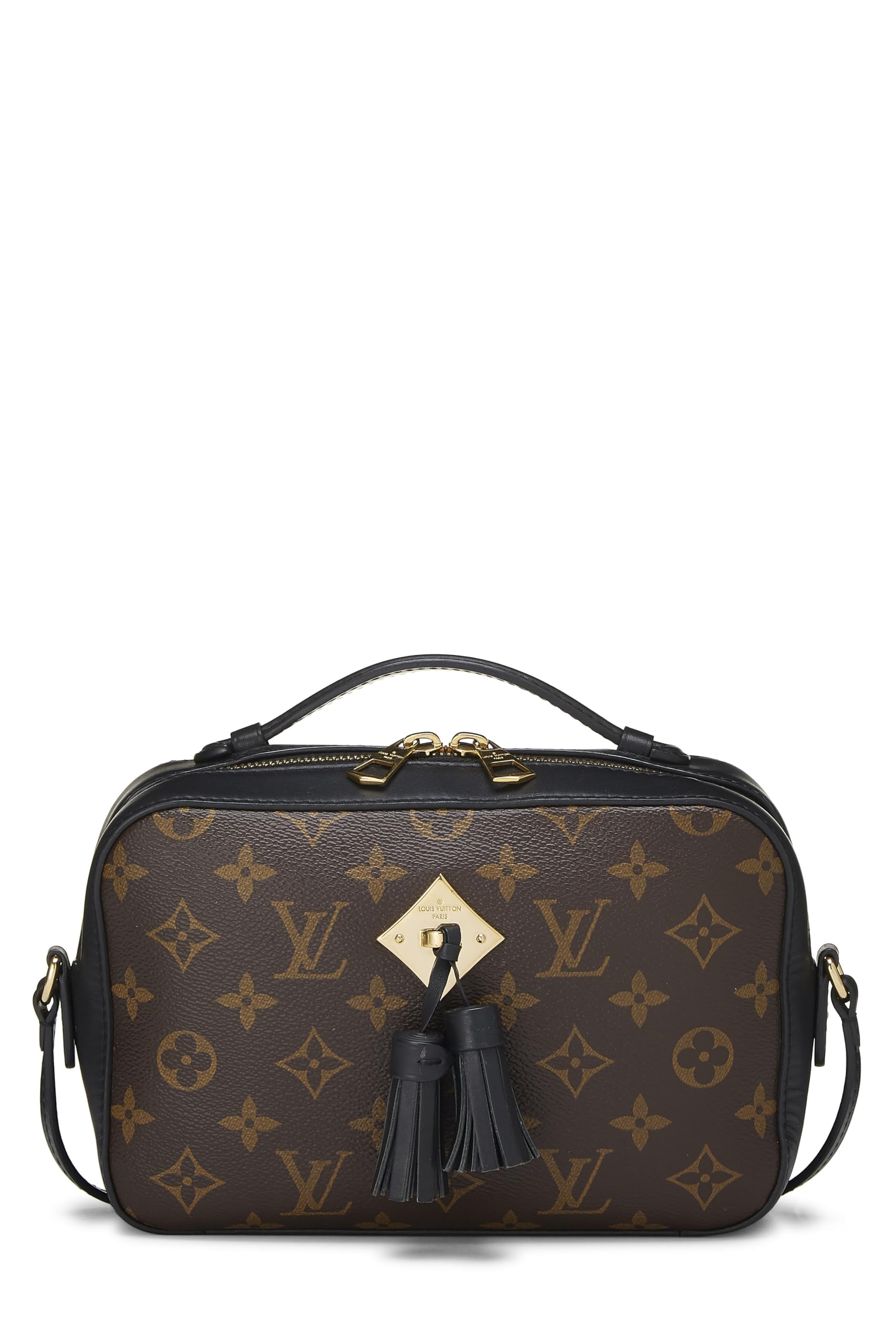 Louis Vuitton,  Black Monogram Canvas Saintonge, Black