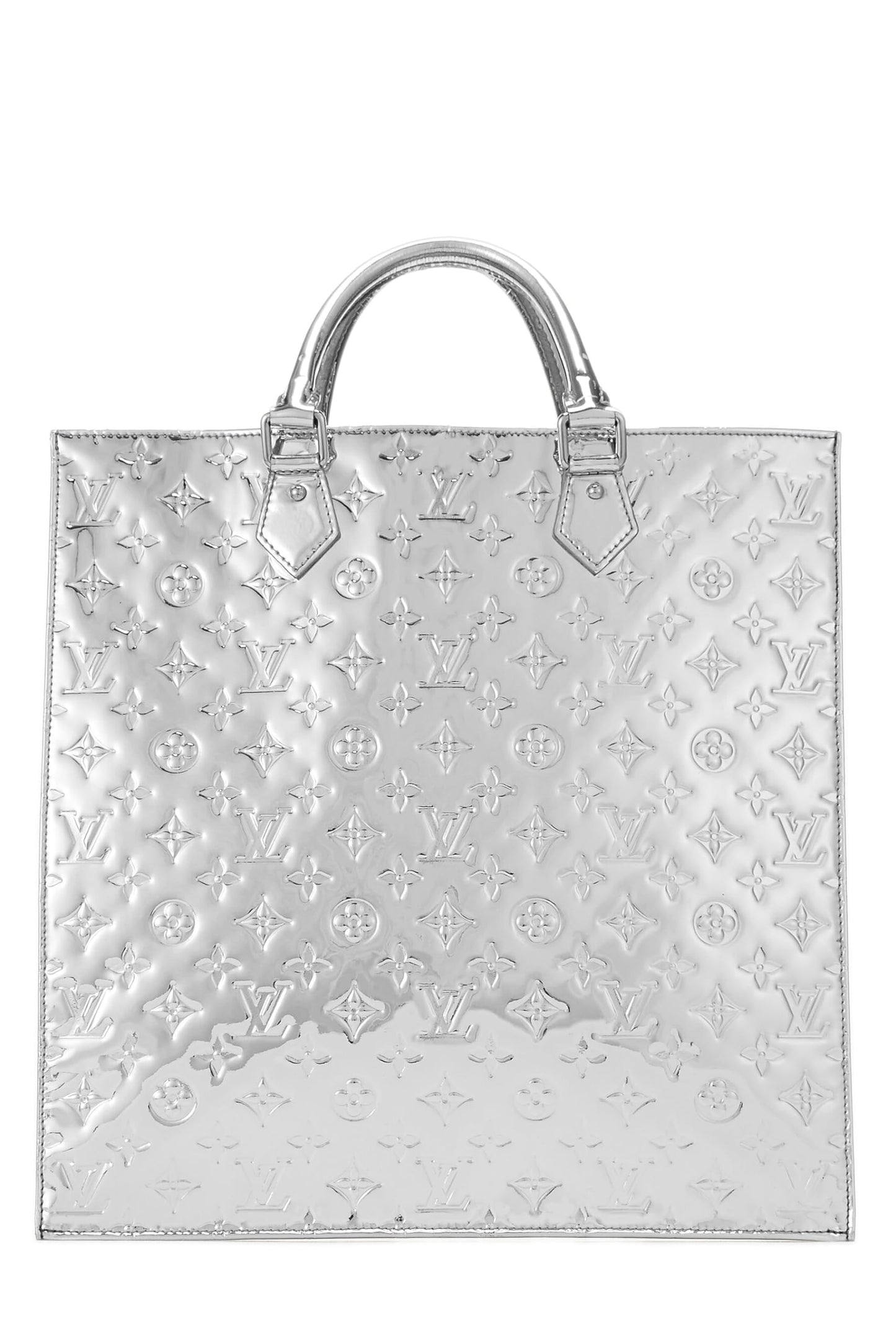 Louis Vuitton,  Silver Monogram Miroir Sac Plat, Silver