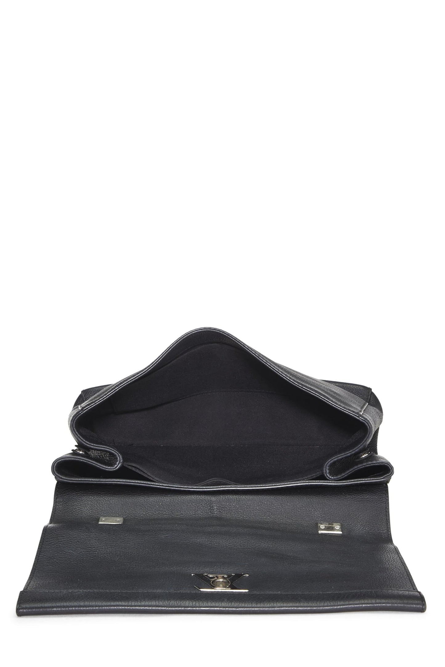 Louis Vuitton,  Black Leather Lockme II, Black
