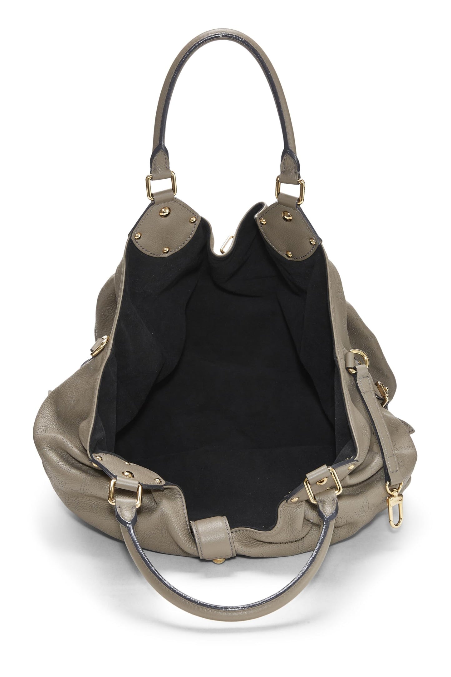 Louis Vuitton,  Grey Monogram Leather Mahina Large, Grey