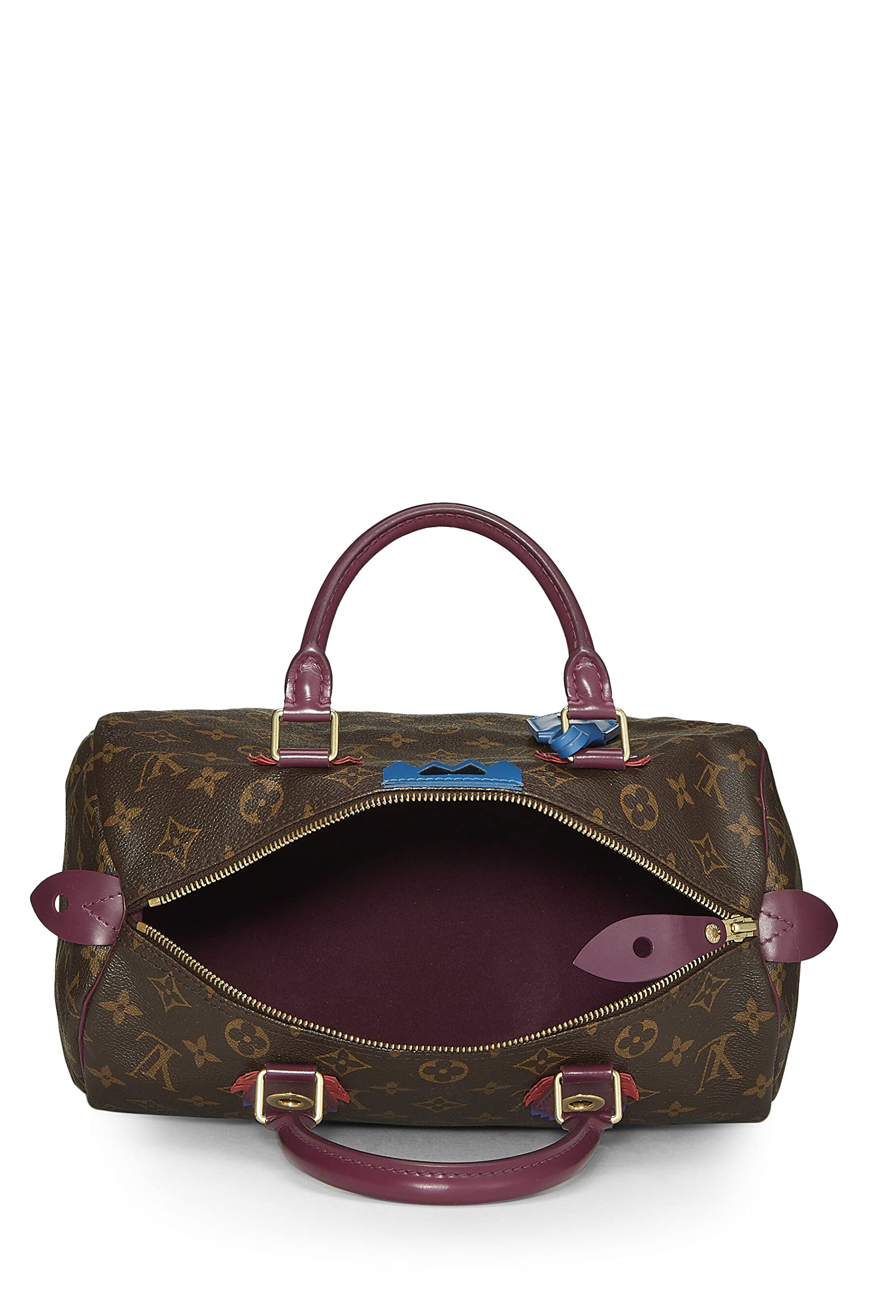 Louis Vuitton,  Monogram Canvas Totem Speedy 30, Purple