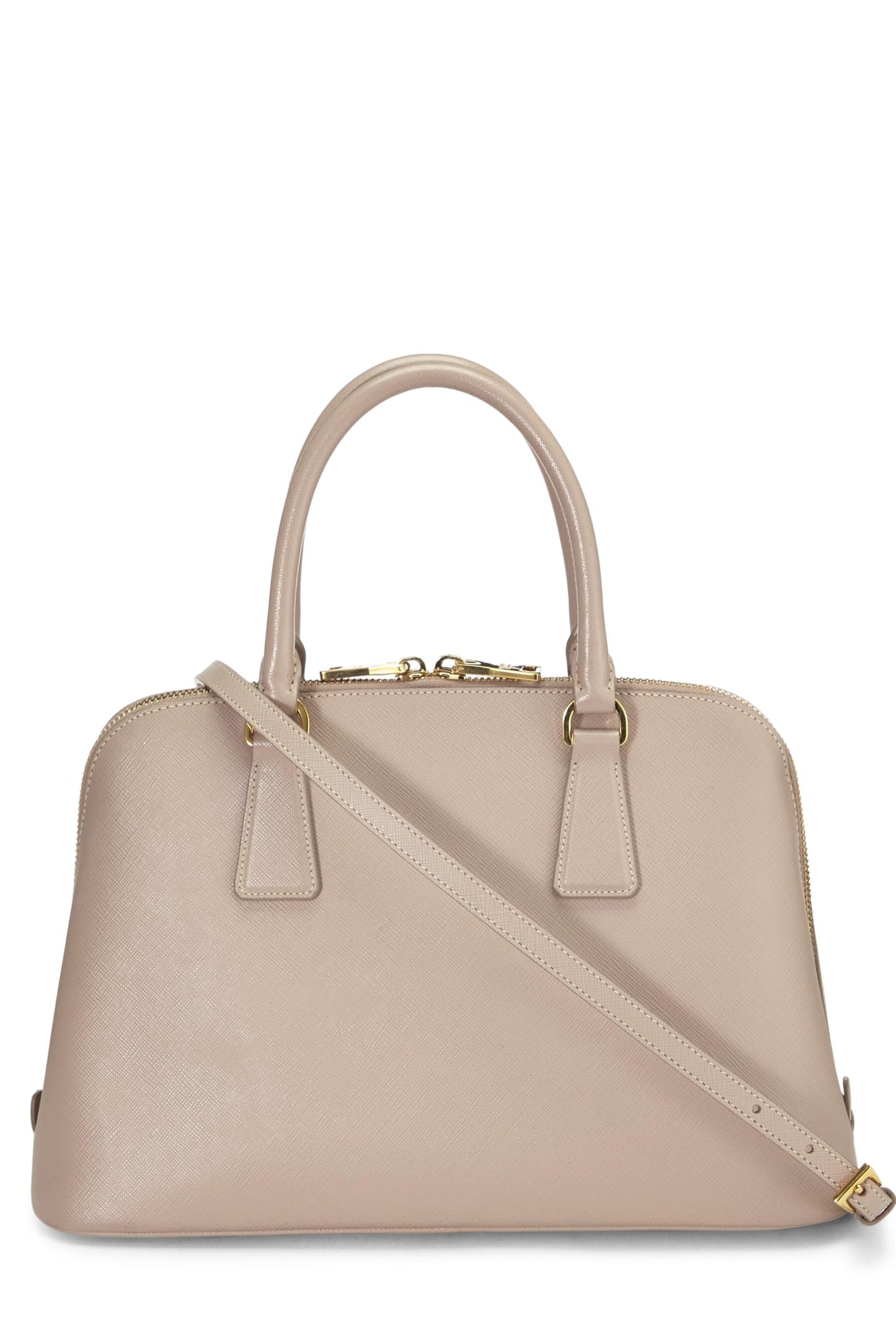 Prada Promenade Luxury Handbag Saffiano Pink Medium Travel Bag Medium Pink 1