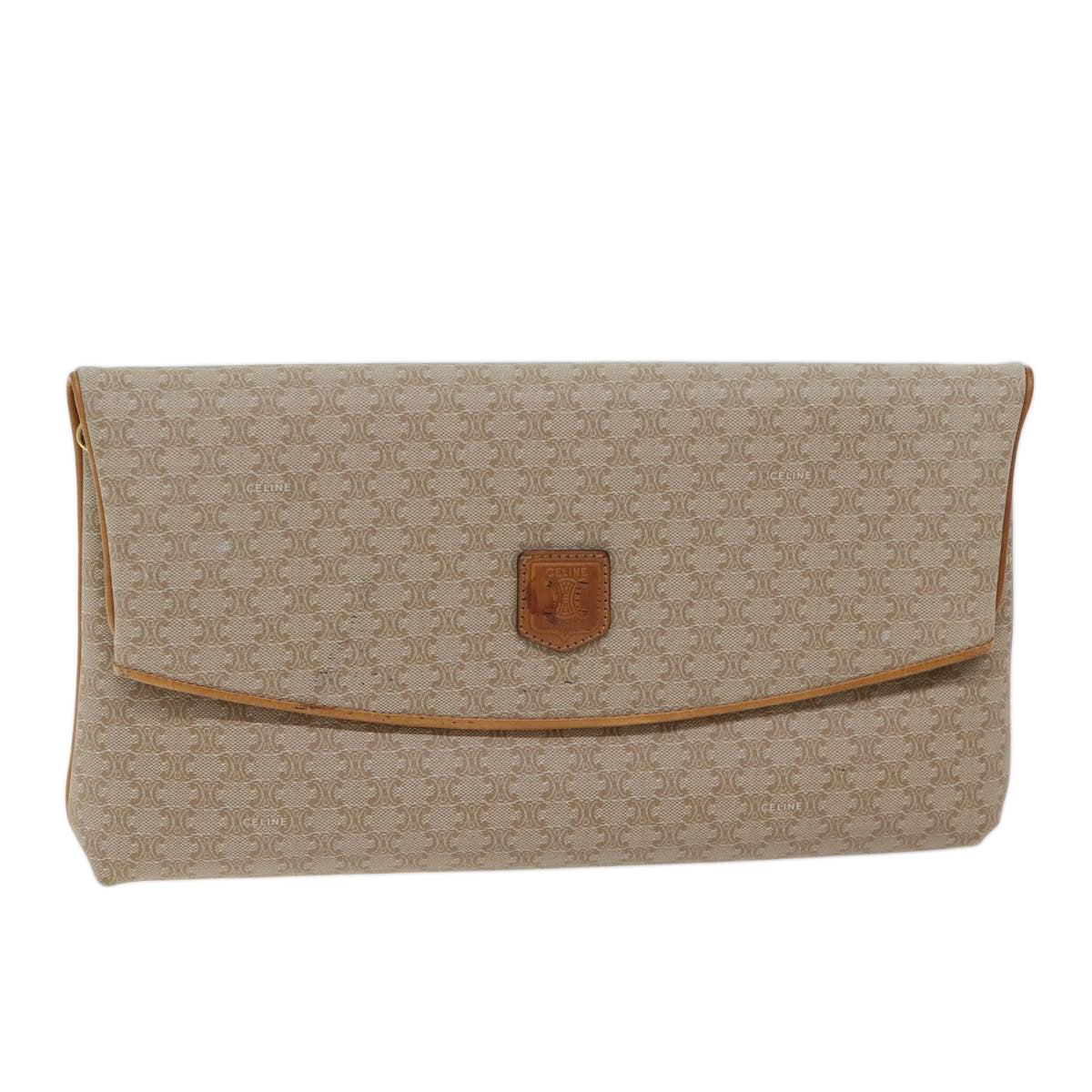 Luxury Macadam Clutch Bag Canvas Beige