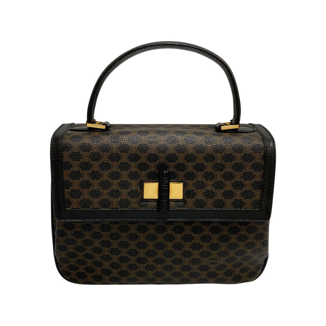 Pvc Macadam Women Leather Black Travel Bag