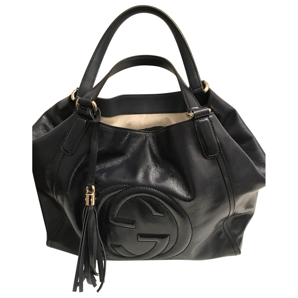Gucci soho blue leather handbag