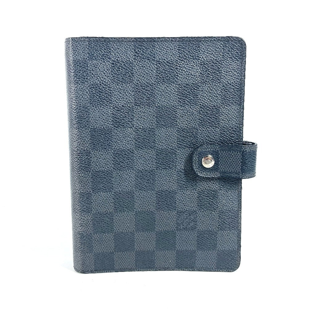 Louis Vuitton Notebook cover R20242 Damier Grafitto Canvas Black Handbag 724 13