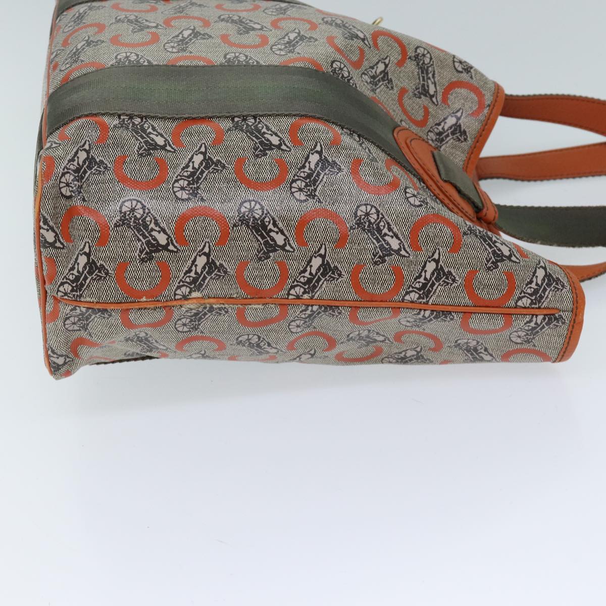 Luxury C Macadam Tote Bag Orange Canvas