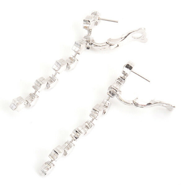 Chanel 18K White Gold Comete Star Diamond Earrings Bag