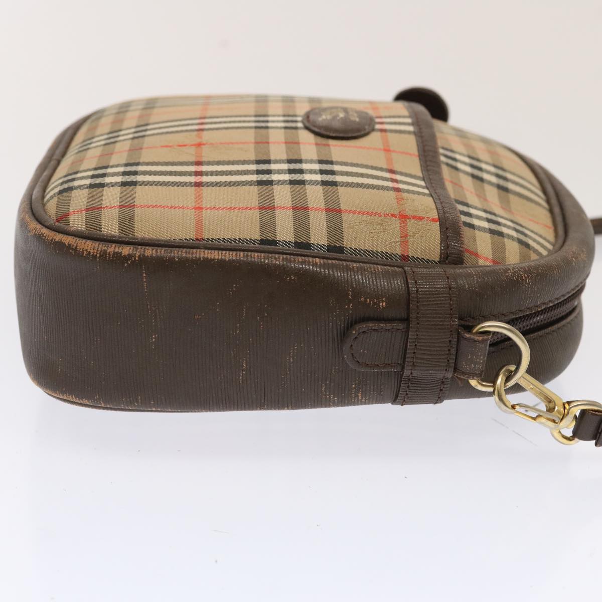 Burberry Luxury ss Nova Check Shoulder Bag Auth Canvas Beige Beige Auth 72616