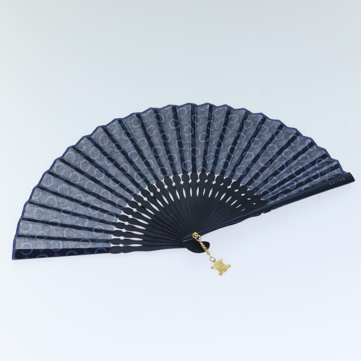 Luxury C Macadam Japanese Fan Navy Handbag Canvas Travel Bag