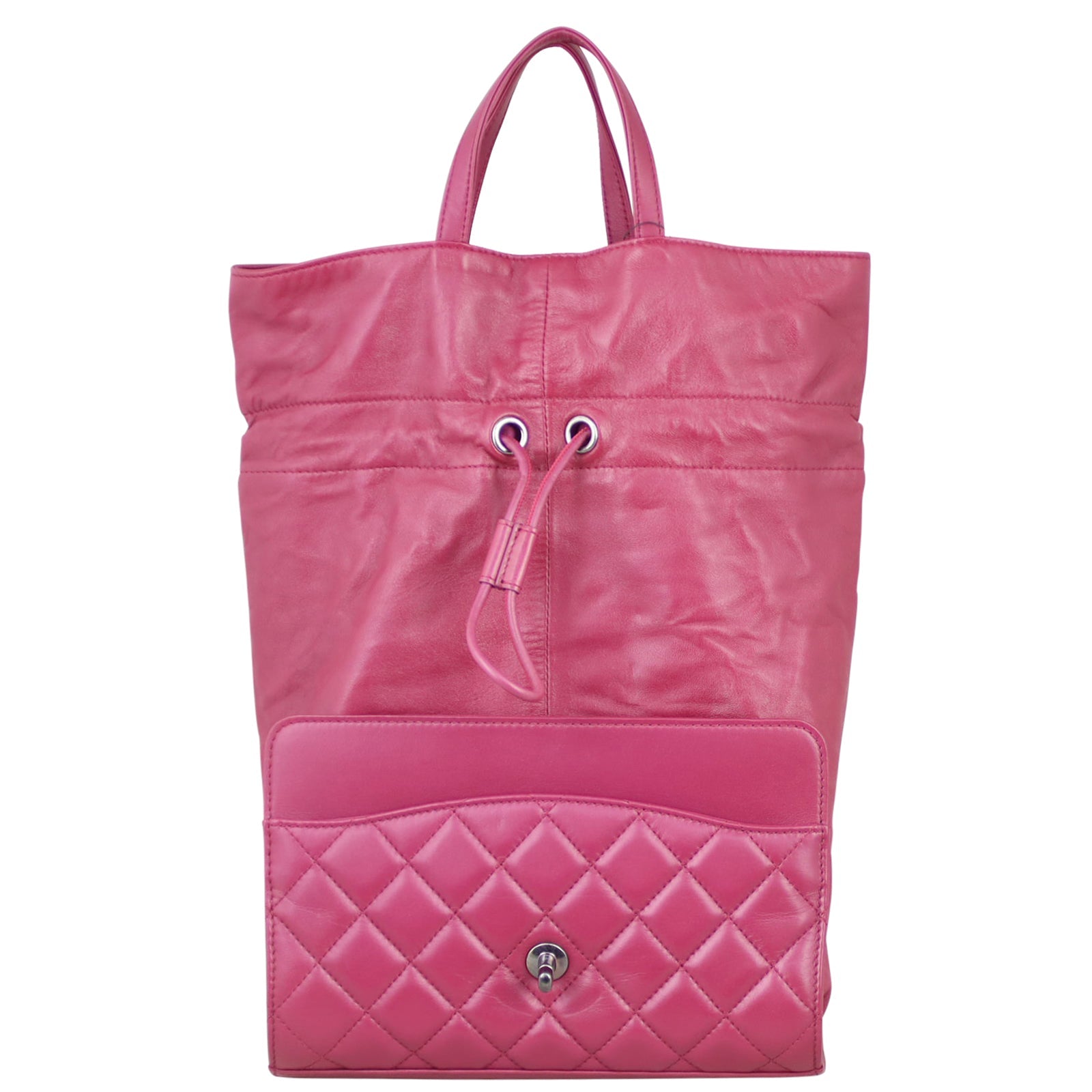 Chanel Grocery by Drawstring Bag Flap Jewelry