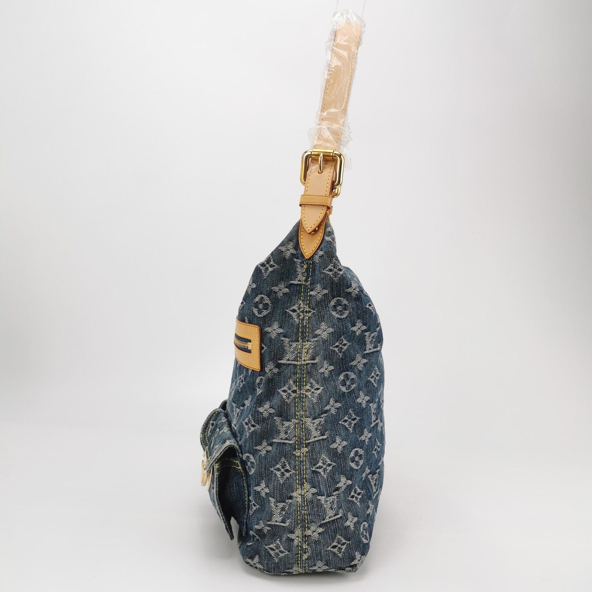 Louis Vuitton Denim Baggy GM Monogram Blue Shoulder Bag