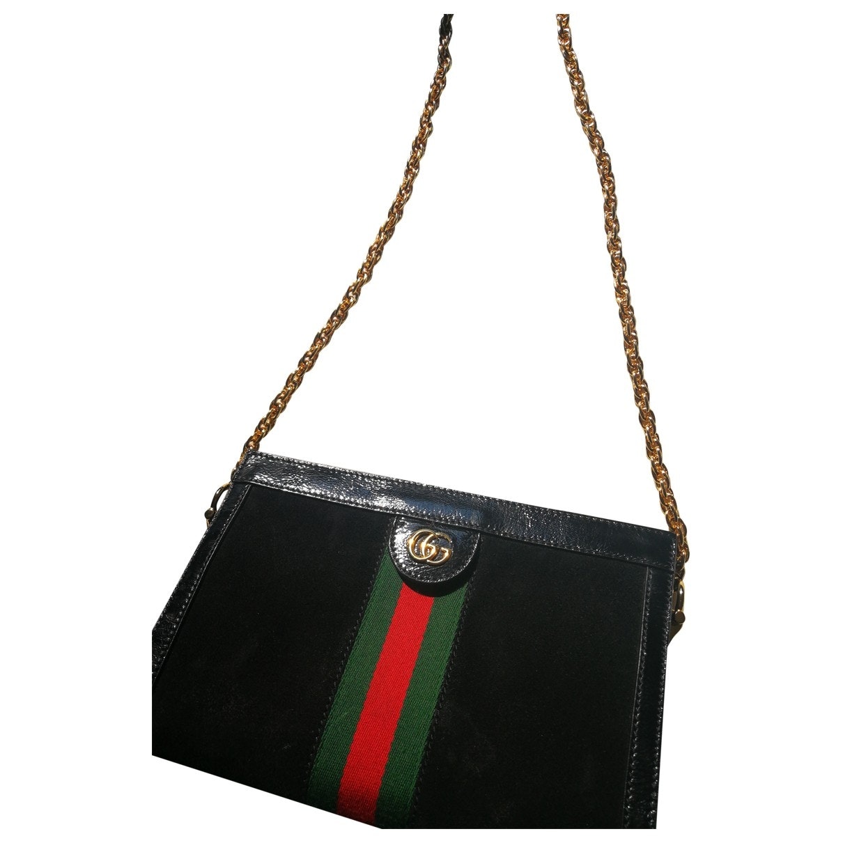 Gucci ophidia black suede handbag