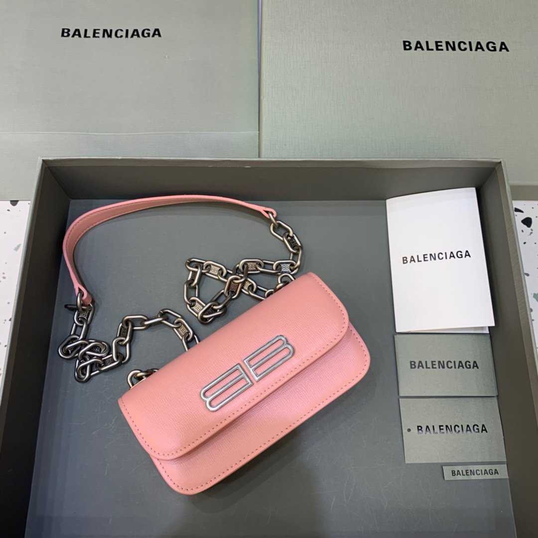 Top Quality Gossip On Shoulder Bag Light Pink Small