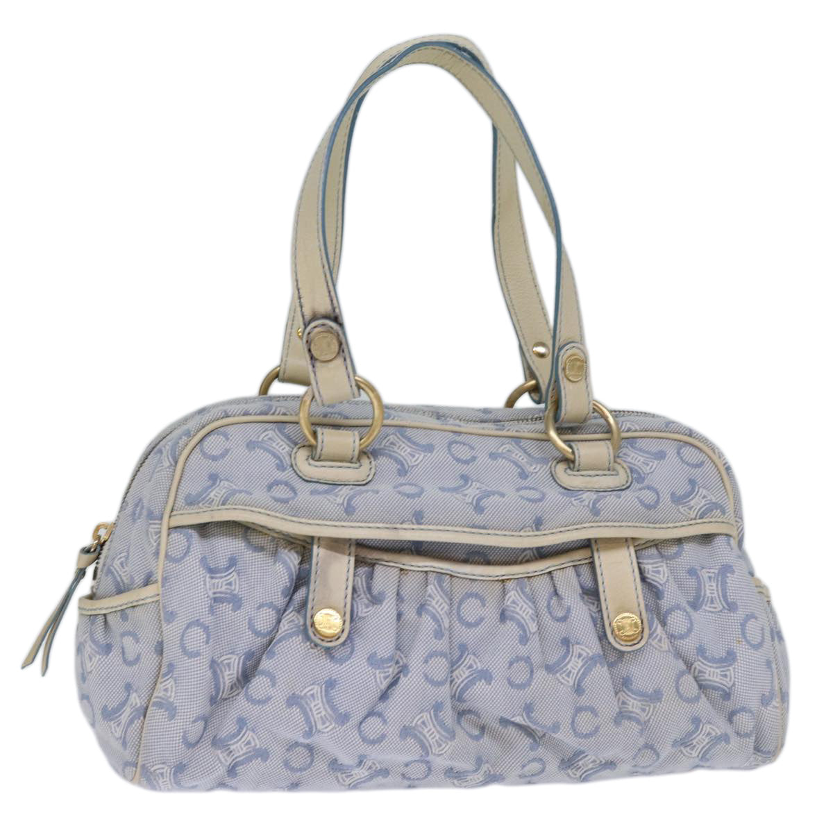 Luxury C Macadam Hand Bag Light Canvas Blue Travel Bag