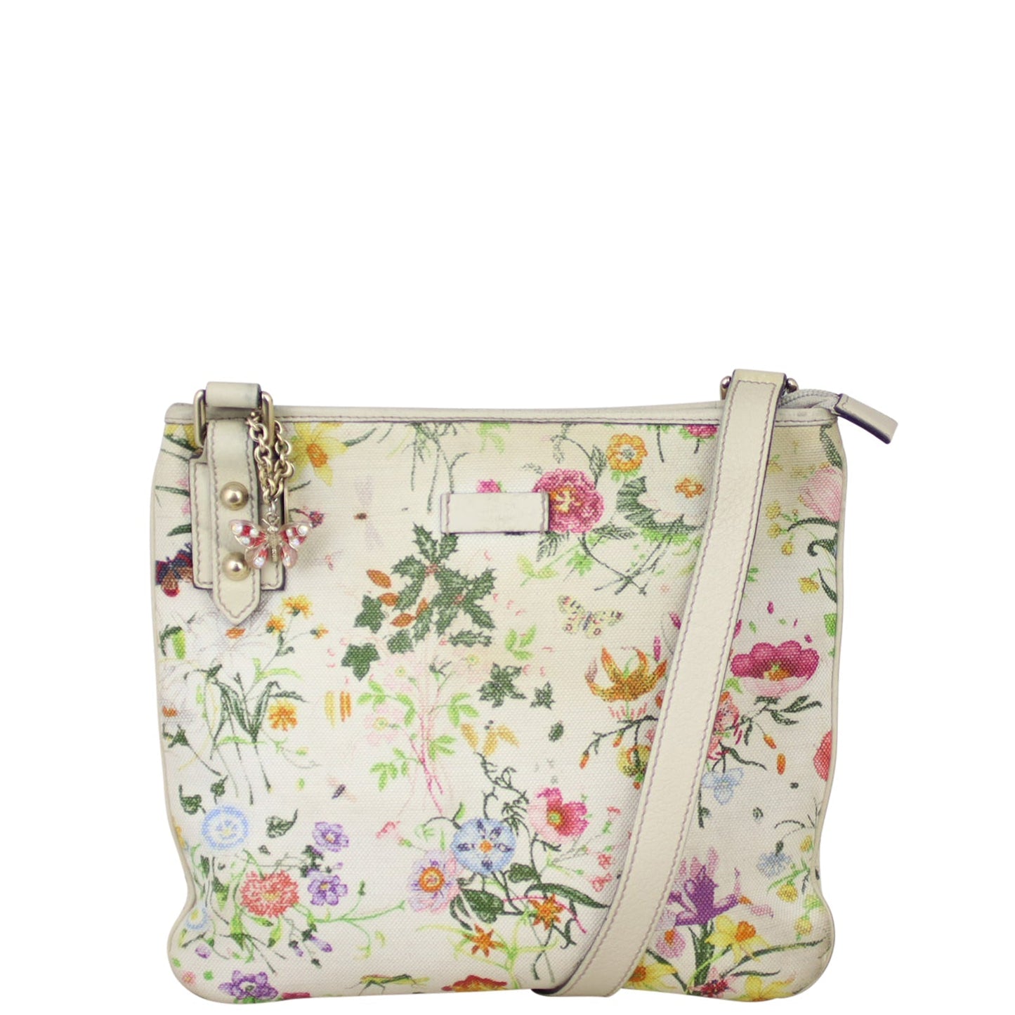 Gucci Flora Canvas Small Messenger Bag