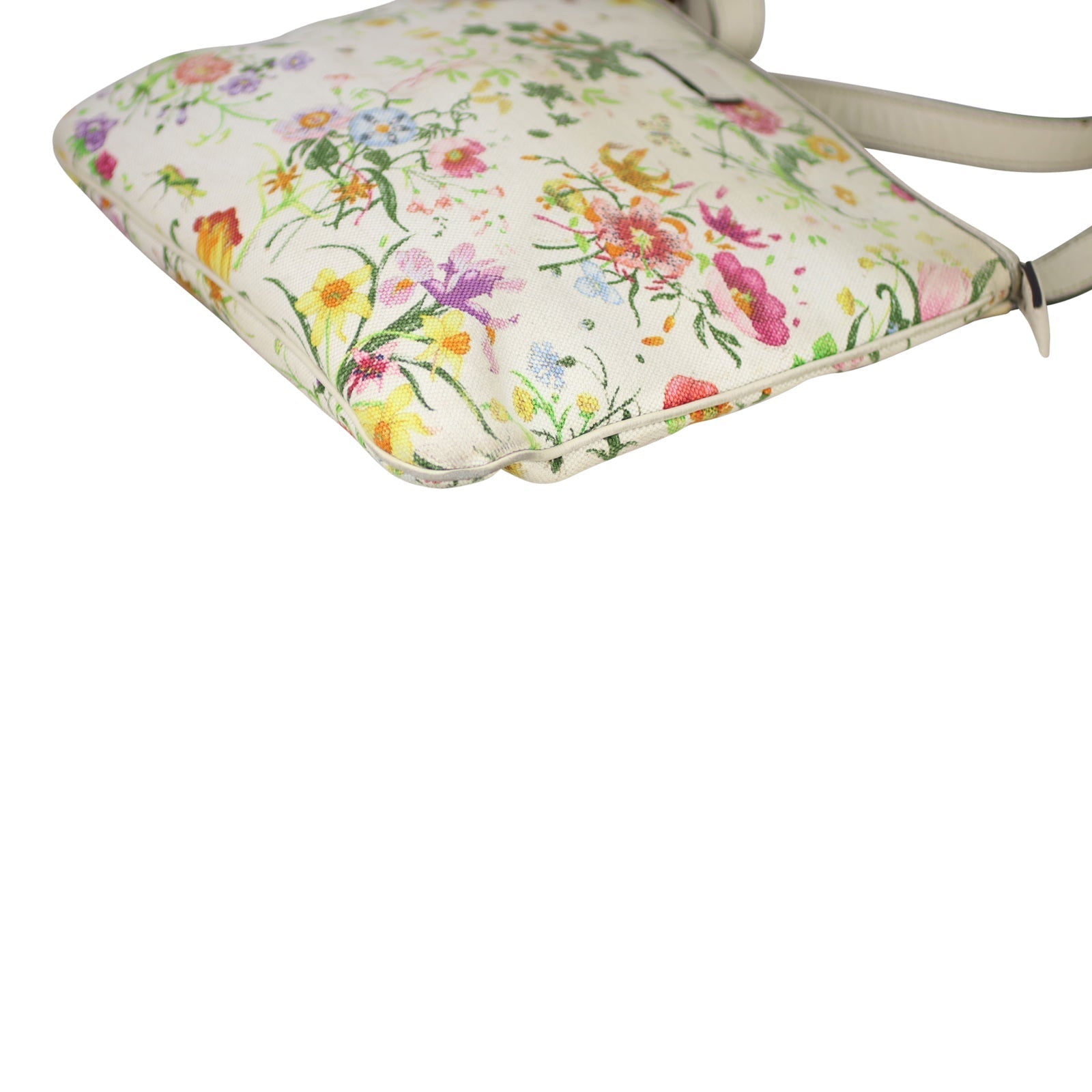 Gucci Flora Canvas Small Messenger Bag