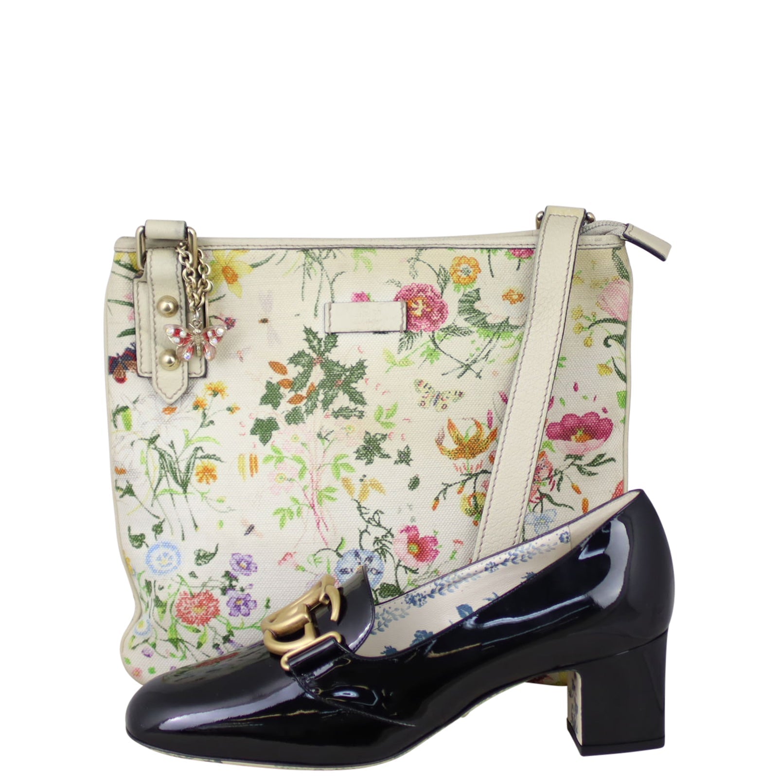 Gucci Flora Canvas Small Messenger Bag