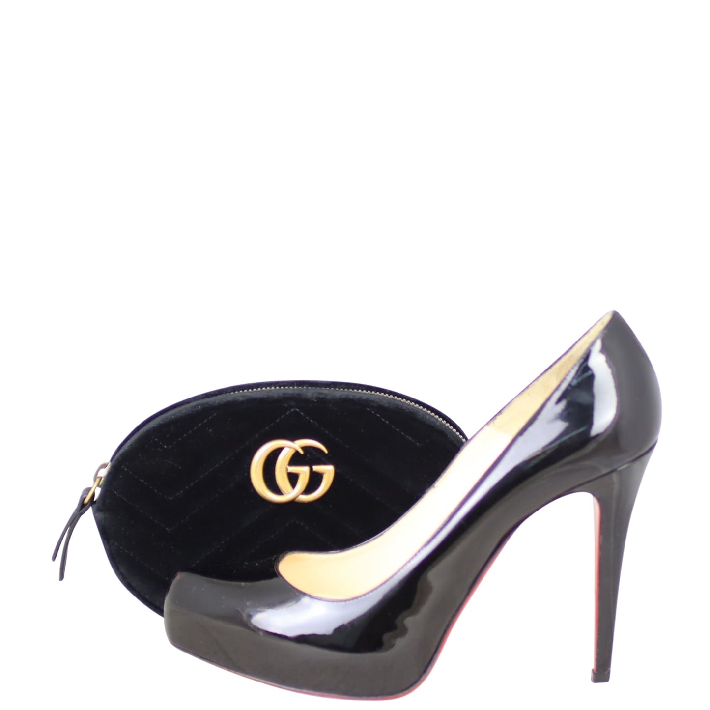 Gucci GG Marmont Matelasse Velvet Belt Bag