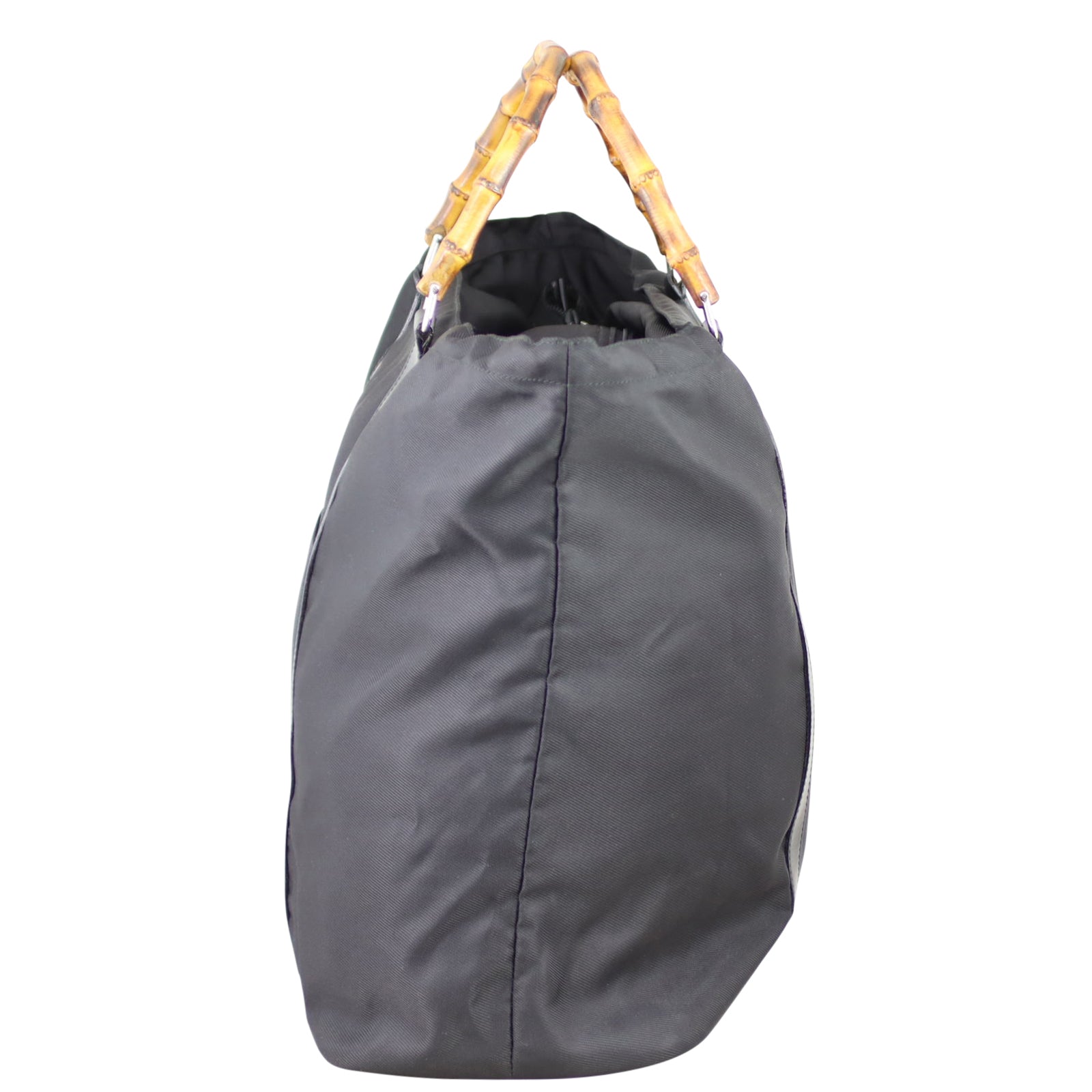 Gucci Nylon Bamboo Handle Tote