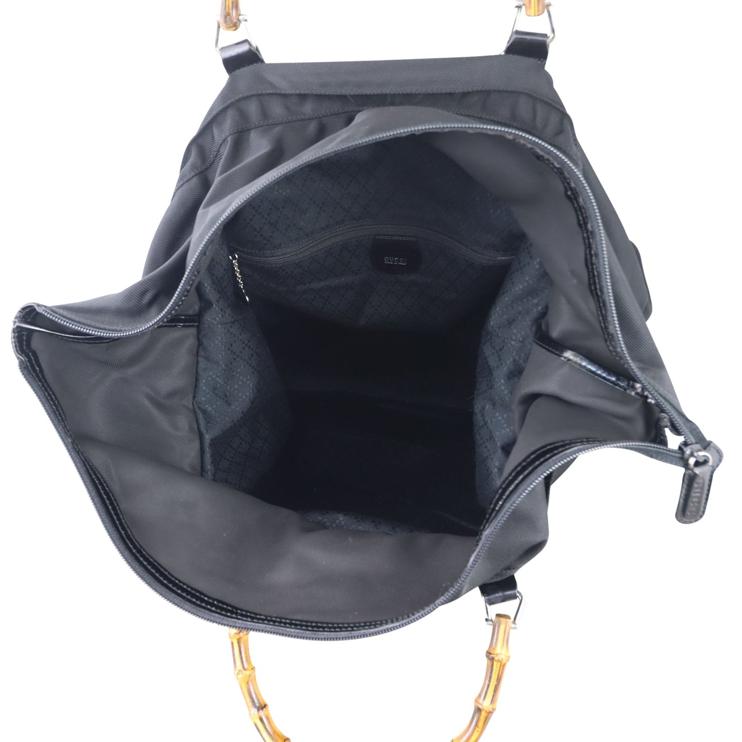 Gucci Nylon Bamboo Handle Tote