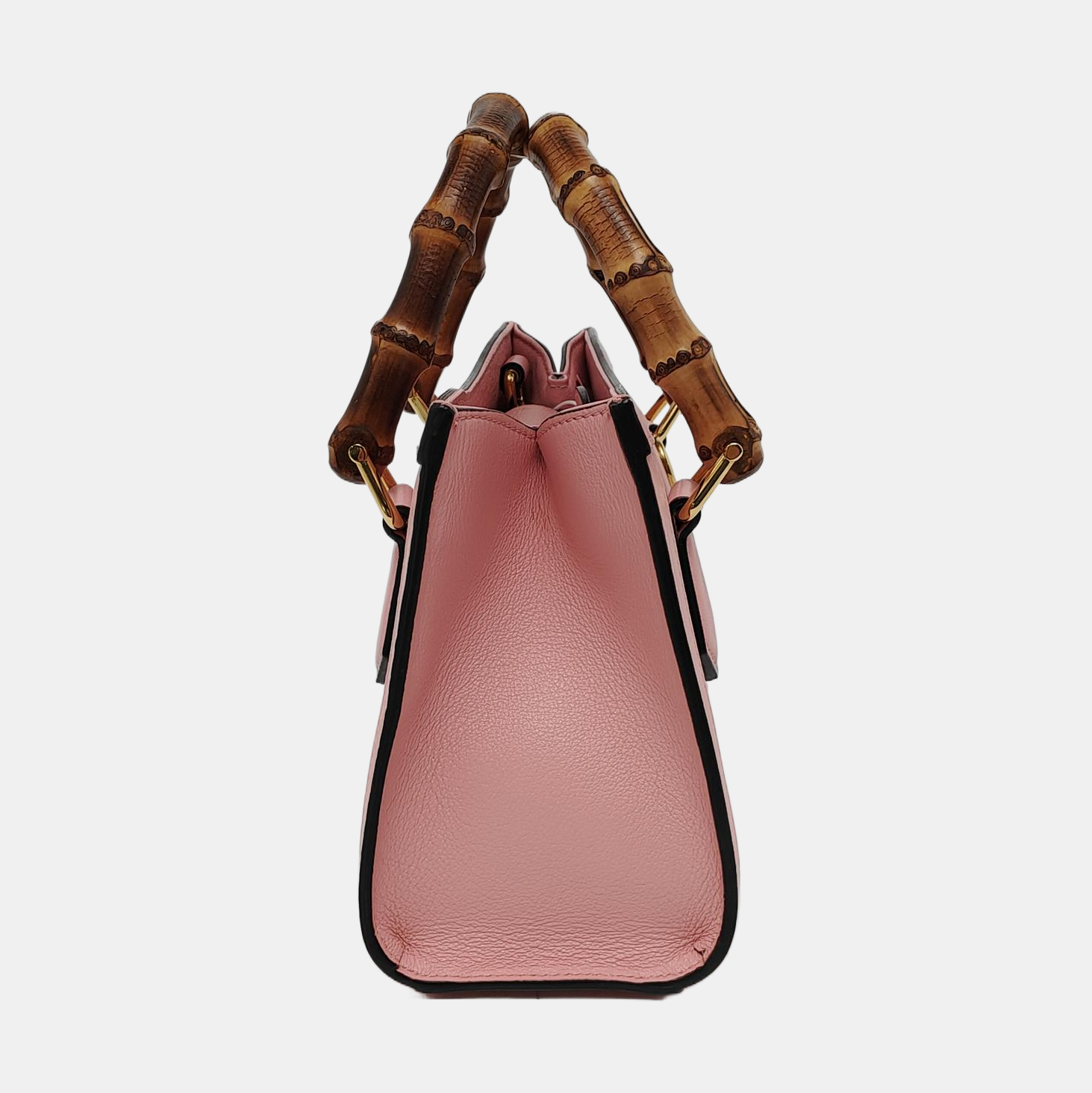 Gucci Diana Bamboo Handle Leather Pink Mini Travel Bag