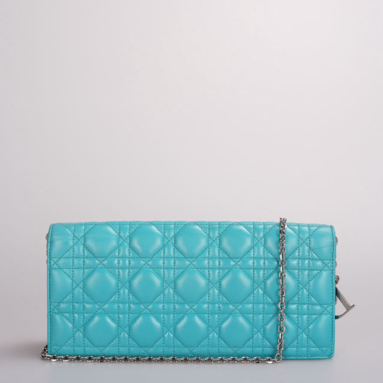 Dior Clutch Bag ua Cannage Lady Leather Green Chain