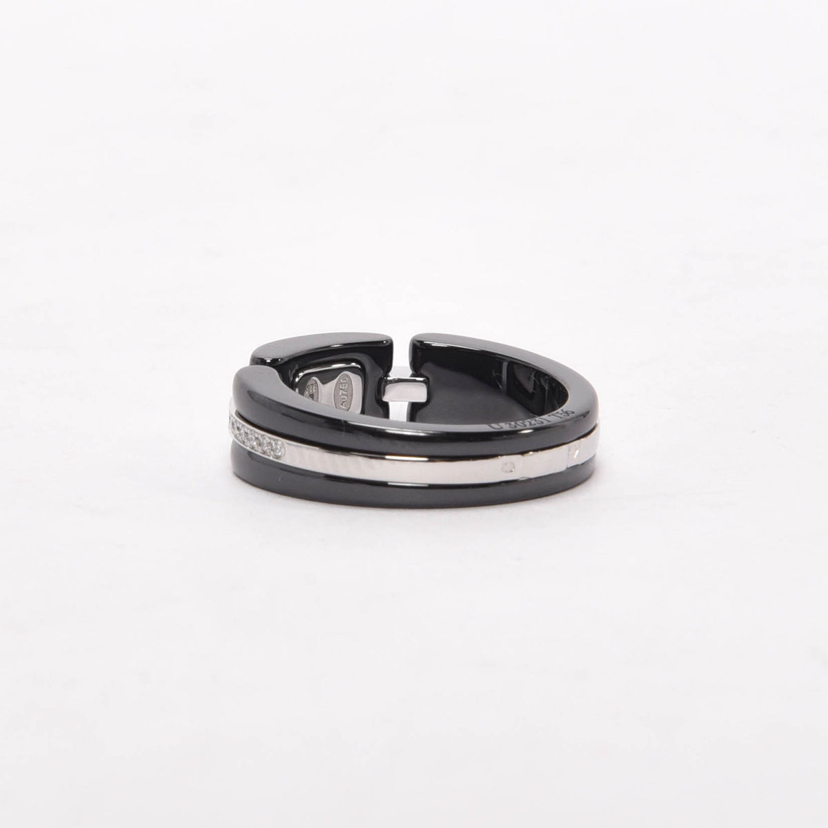 Chanel Black Ceramic, White Gold & Diamond Ultra Ring