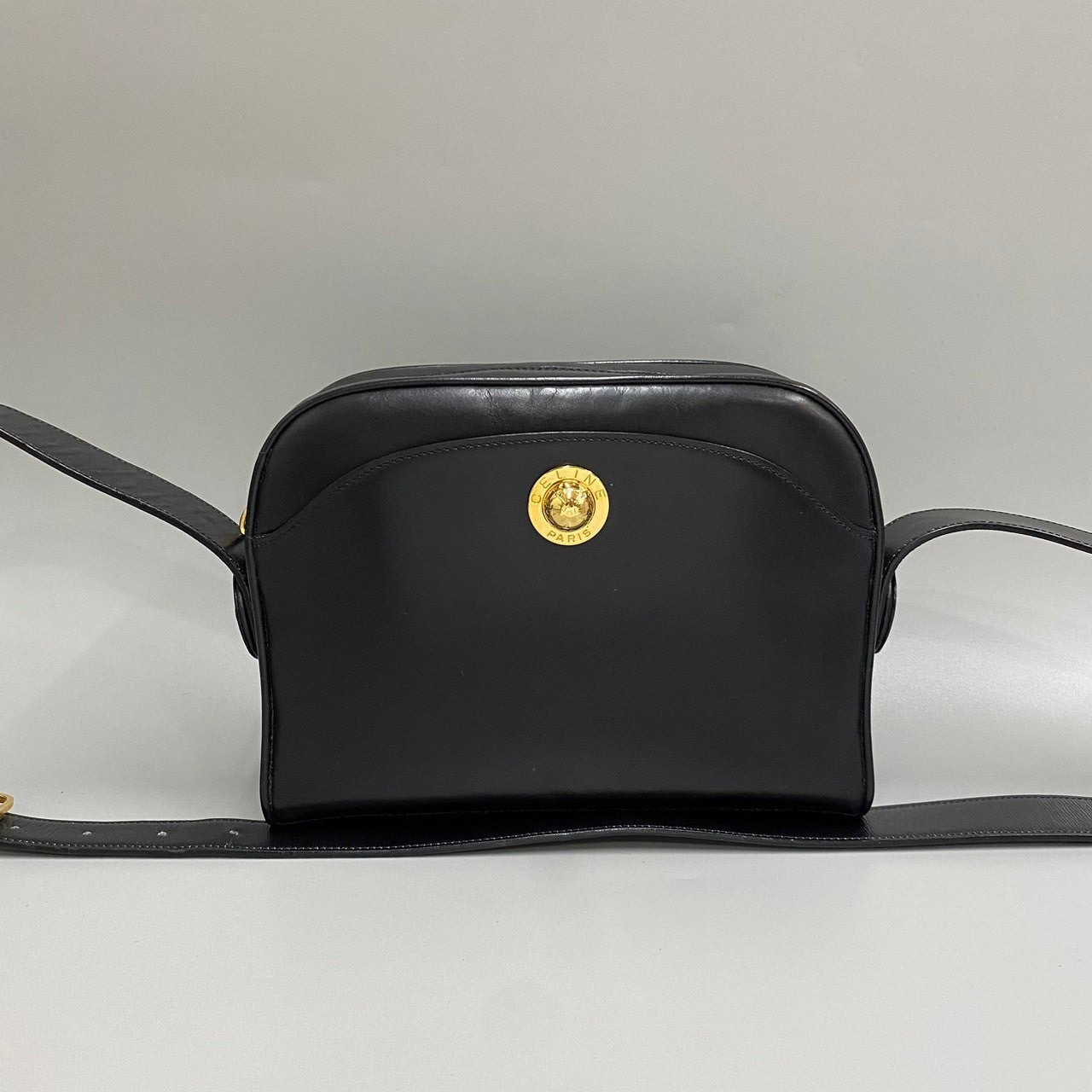Shoulder Bag Calfskin, Star Ball Metal Women Leather Black