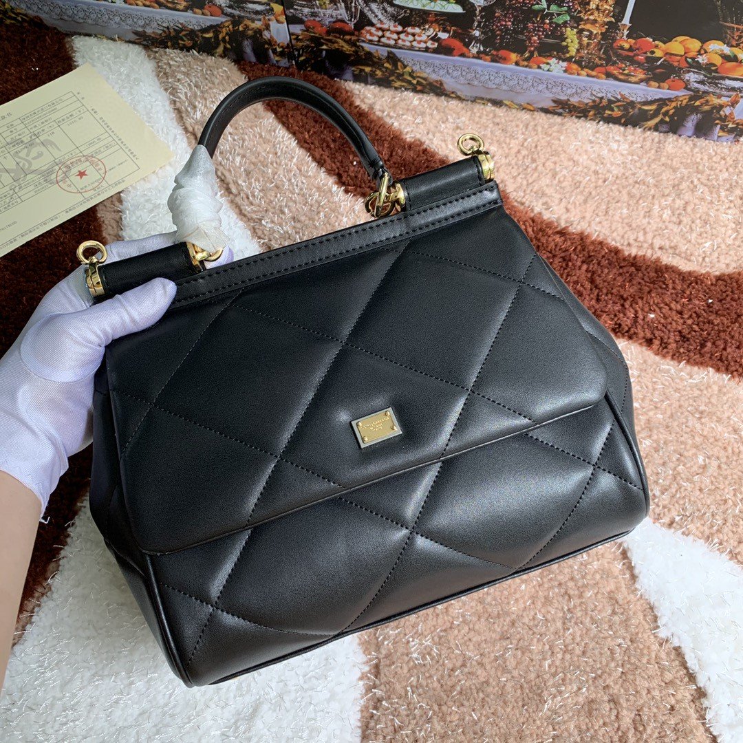 Metop Qualityum Sicily Top Quality6002Aw59180999 Quilted Black Travel Bag