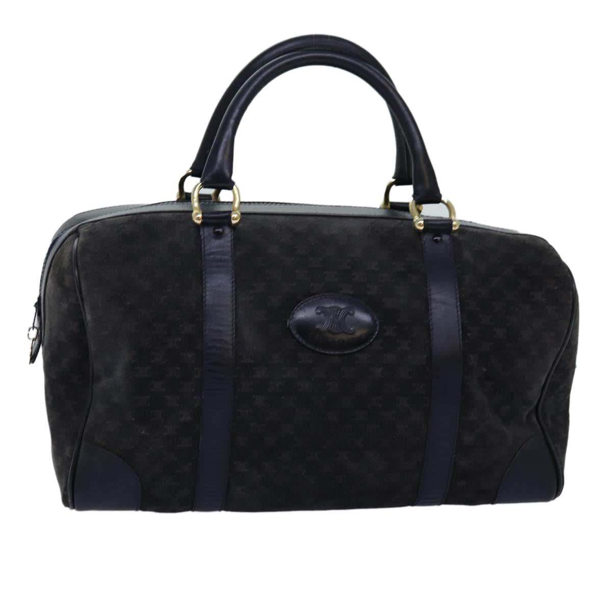 Luxury Macadam Boston Bag Canvas Black Travel Bag