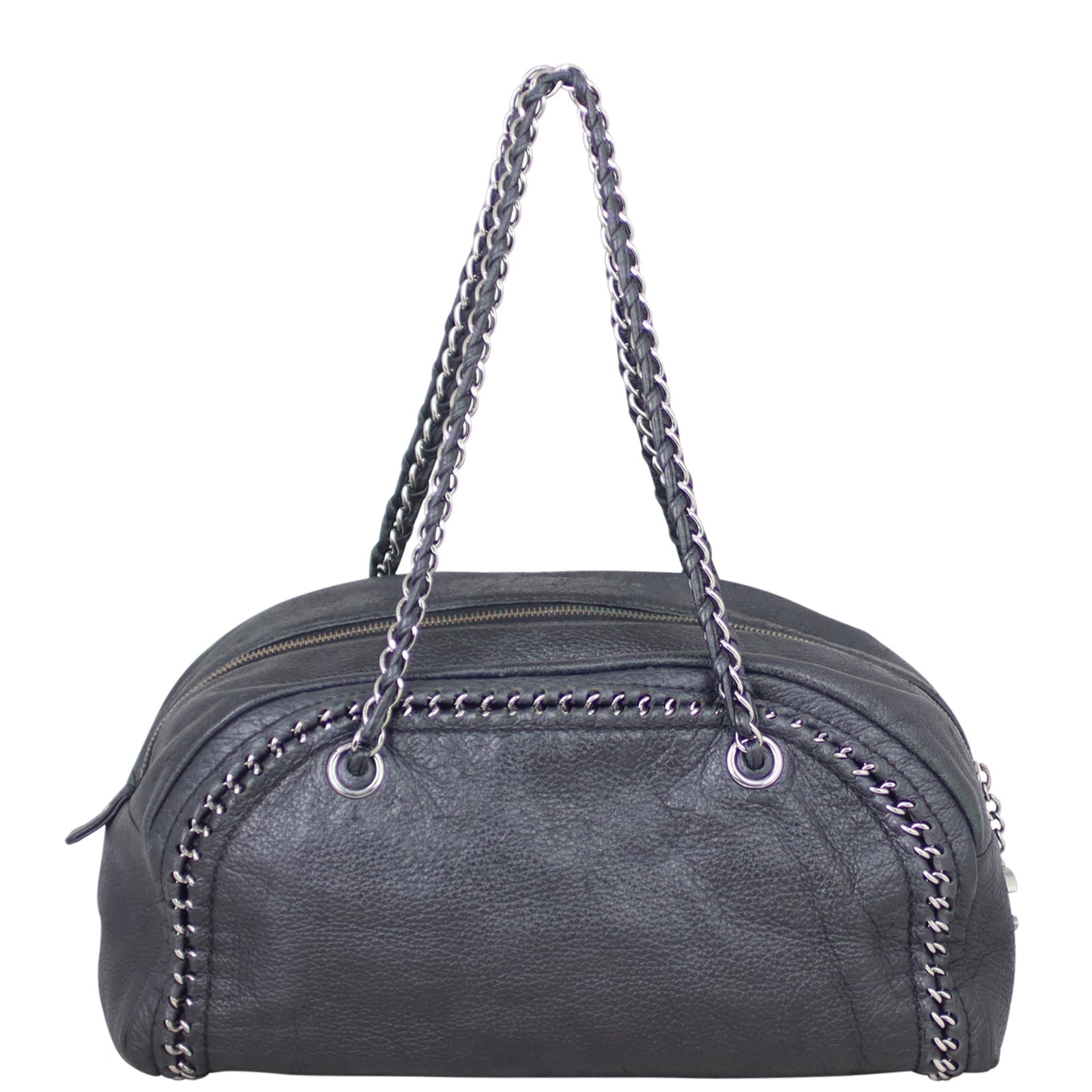 Chanel Luxe Ligne Bowler Deerskin Handbag