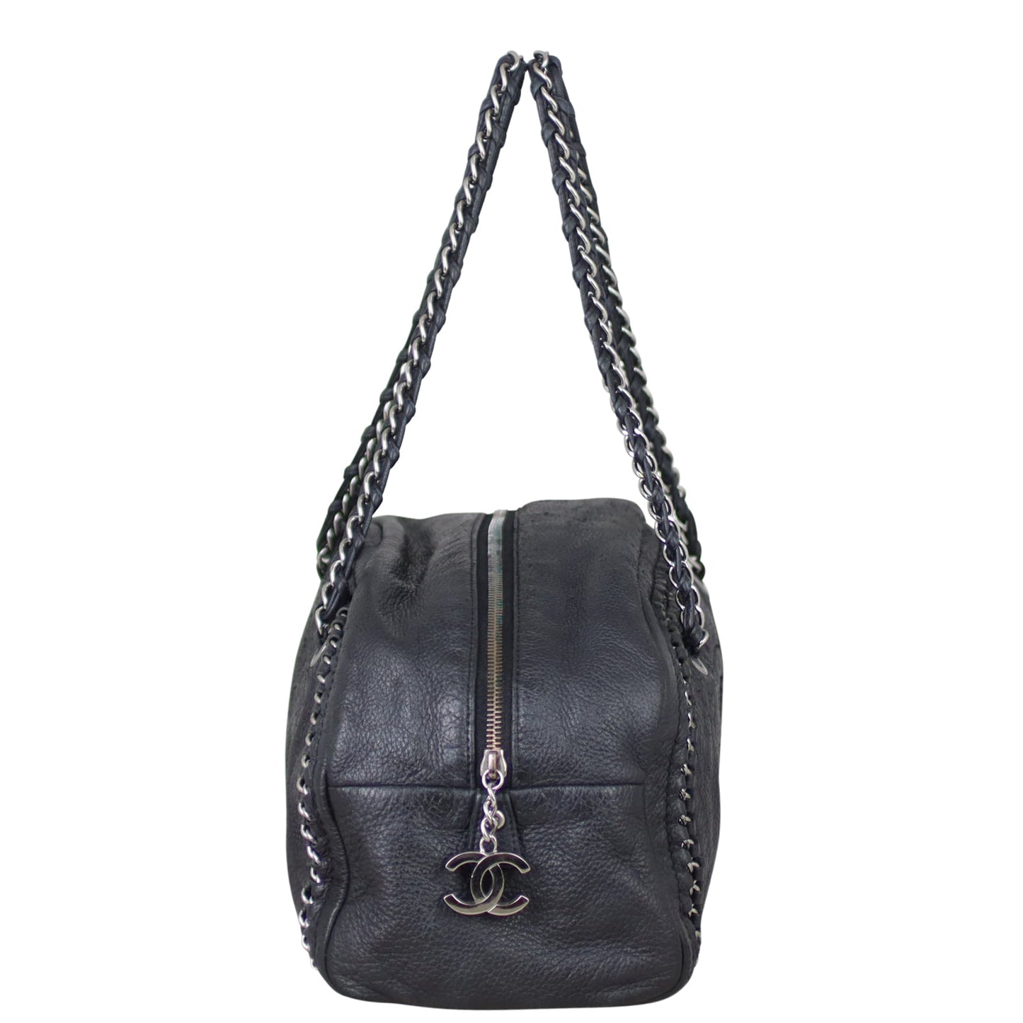 Chanel Luxe Ligne Bowler Deerskin Handbag