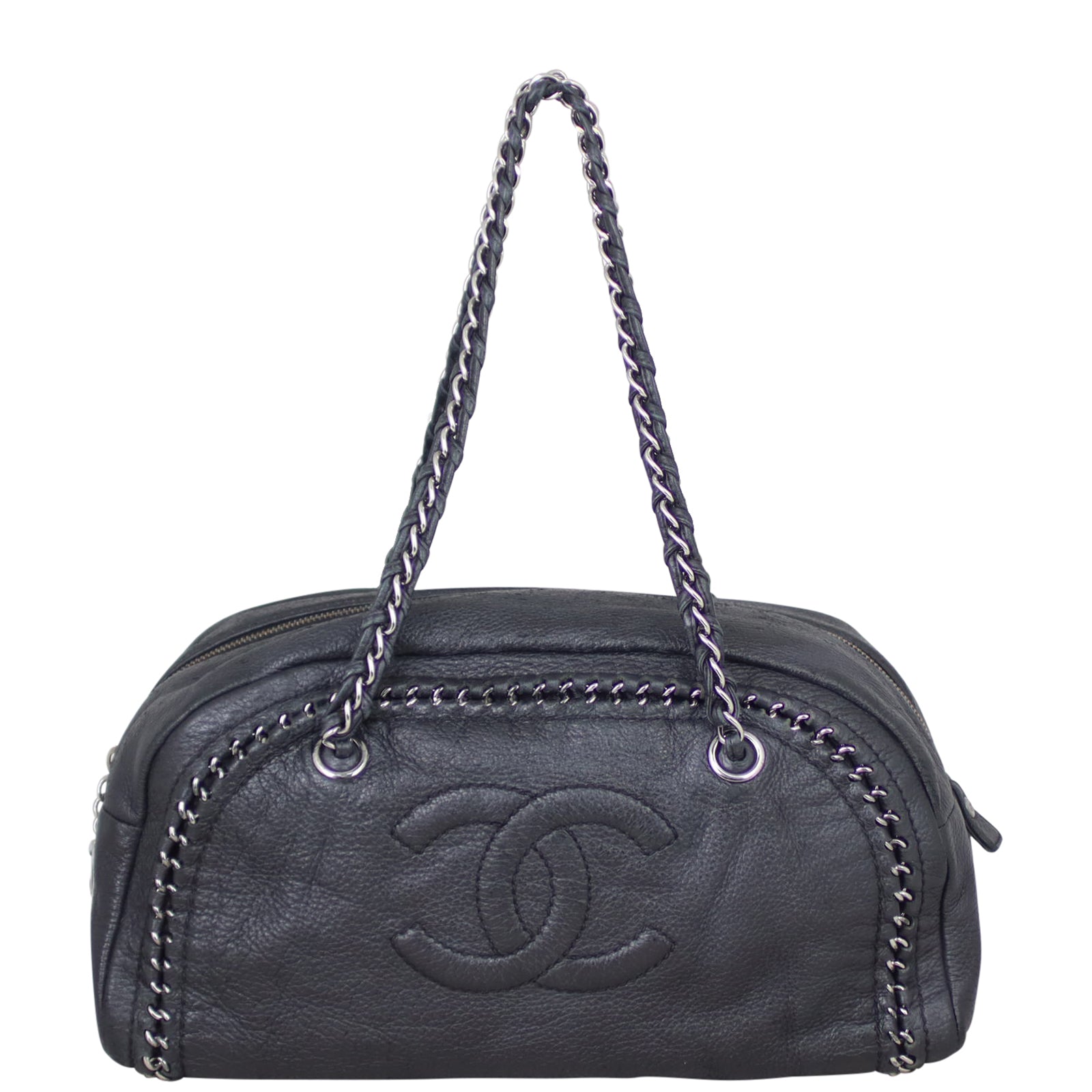 Chanel Luxe Ligne Bowler Deerskin Handbag