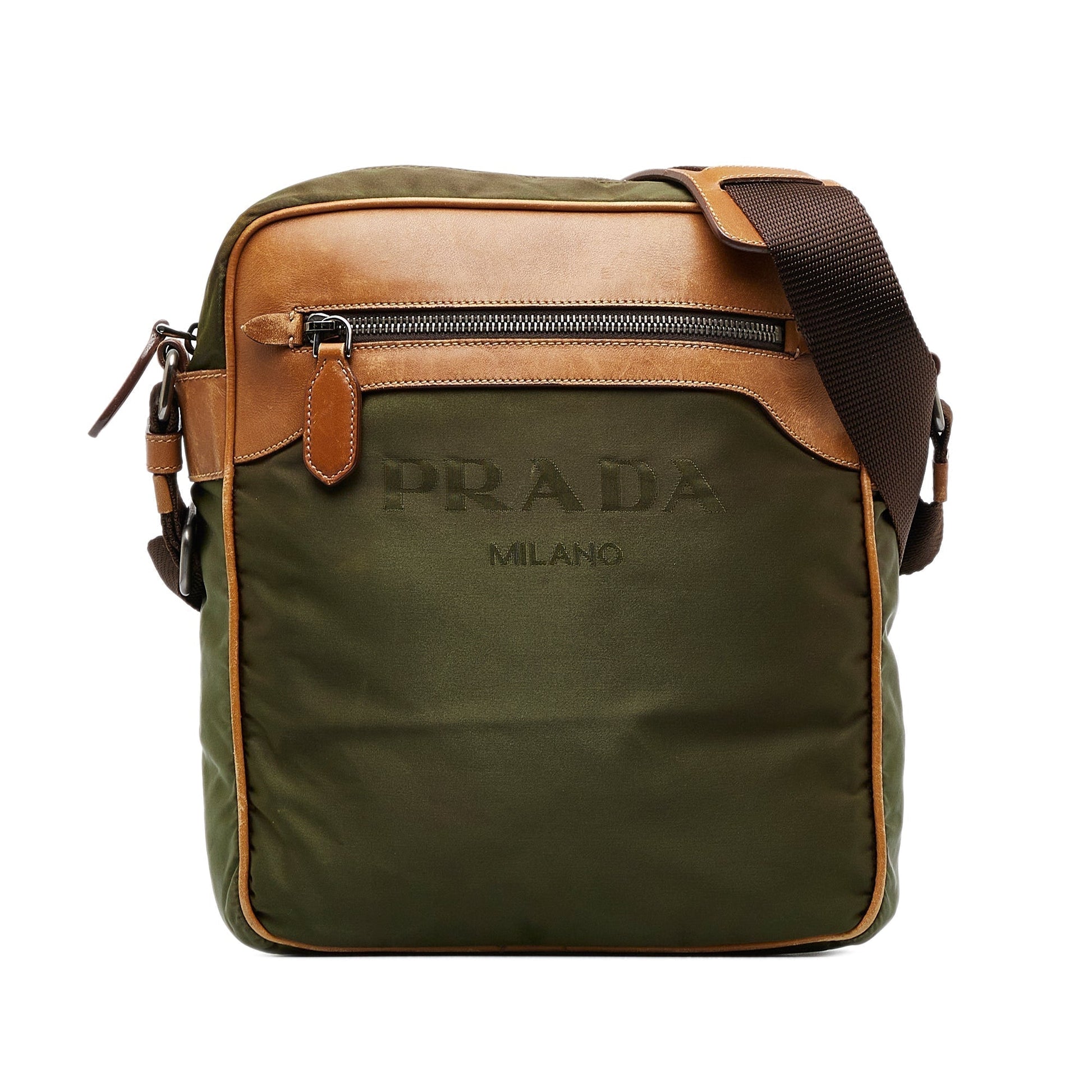 Prada Canapa Tessuto Crossbody Bag Logo