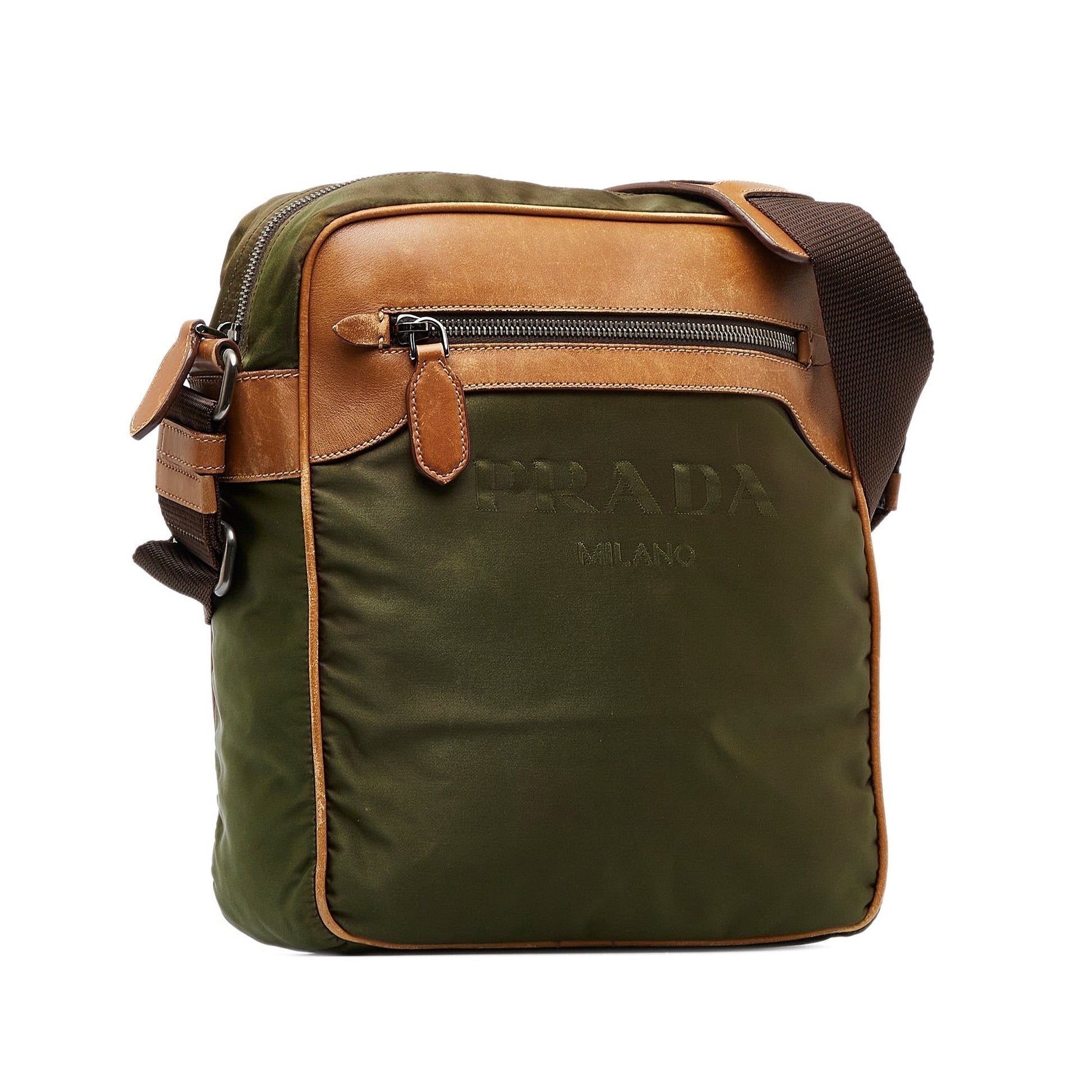 Prada Canapa Tessuto Crossbody Bag Logo
